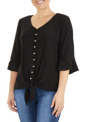 DARK BELL SLEEVE TOP YV47384