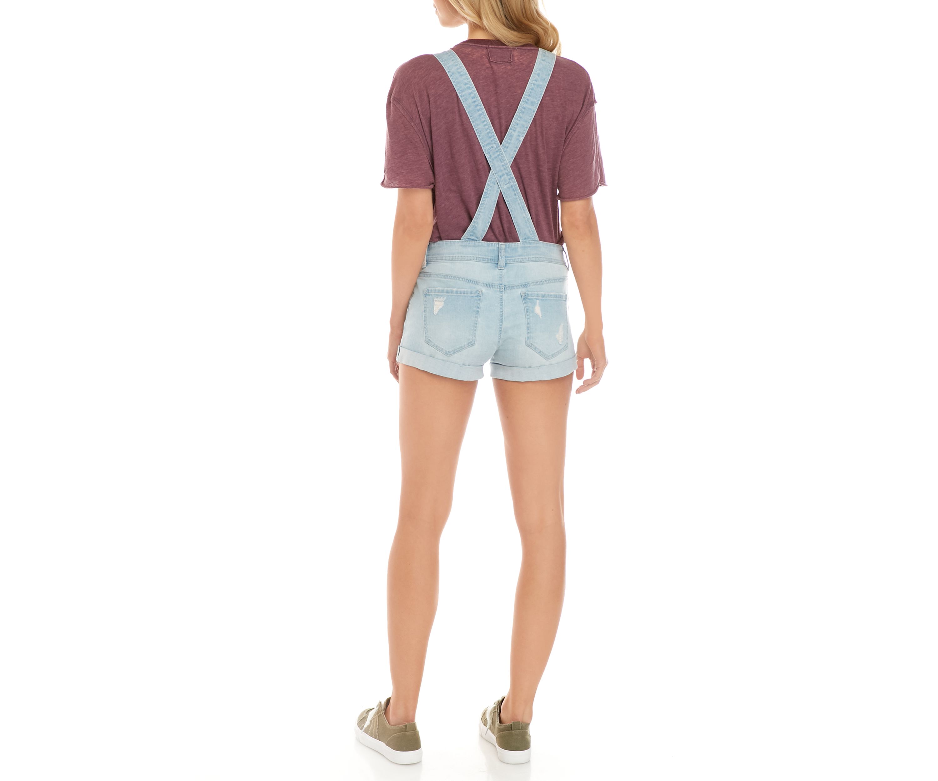Juniors Roll Cuff Shortalls 