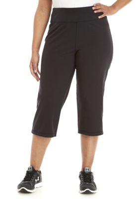 Zelos Plus Size Solid Cotton Capri Pants Belk 