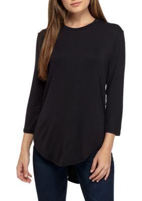 Madison Three-Quarter Sleeve Basic Tee | belk