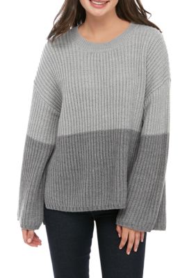 monrow color block sweater