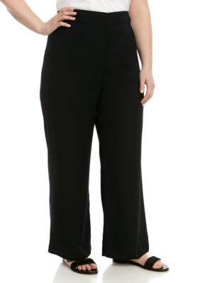 Madison Plus Size High Waist Wide Leg Pants | belk