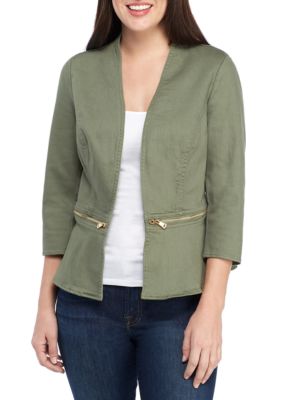 kasper tab sleeve jacquard jacke