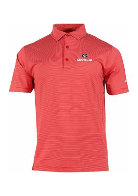 Columbia Men's NCAA Georgia Bulldogs Double Hit Golf Polo Shirt, Red, 2XL