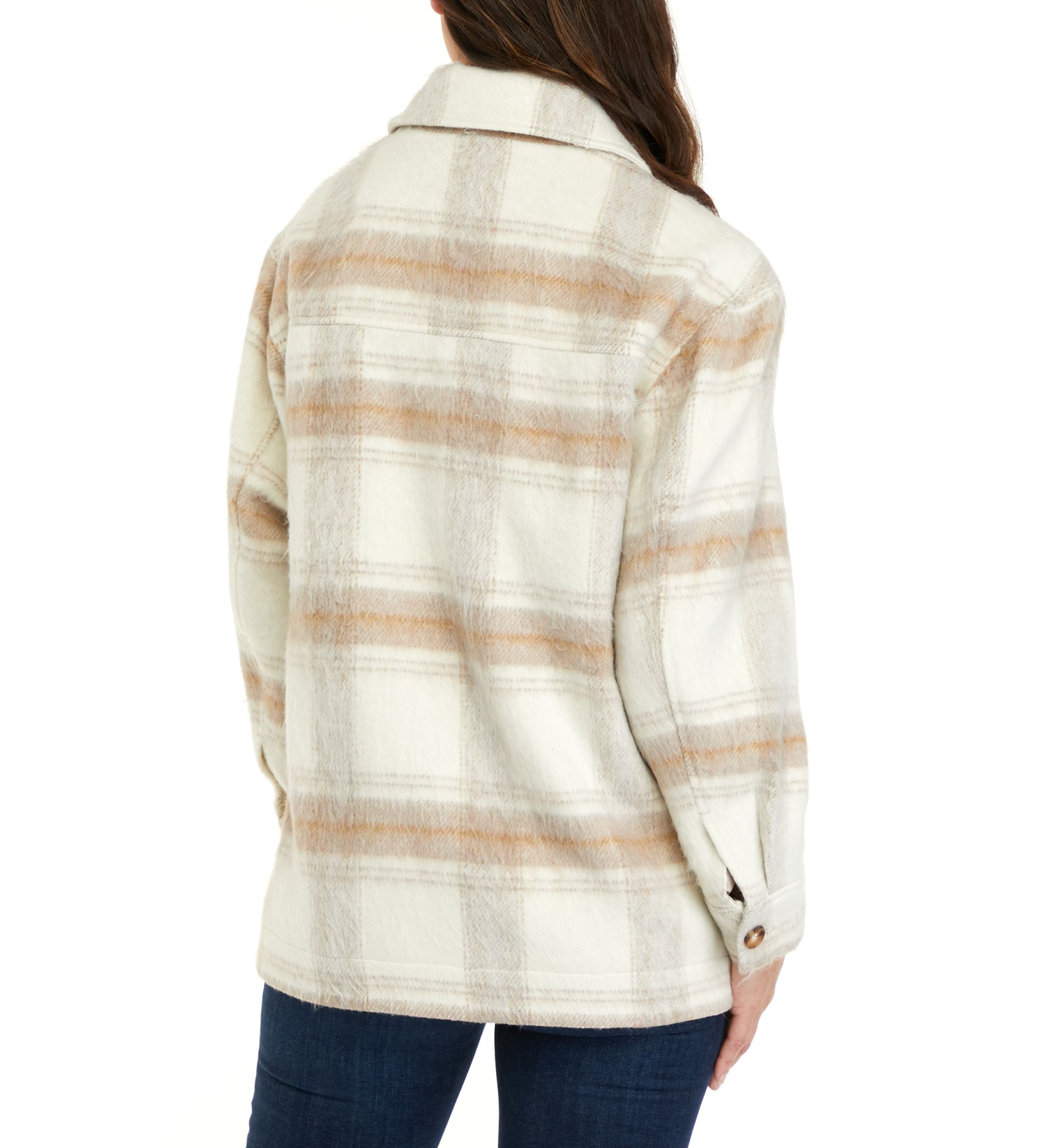 Womens Faux Wool Shacket