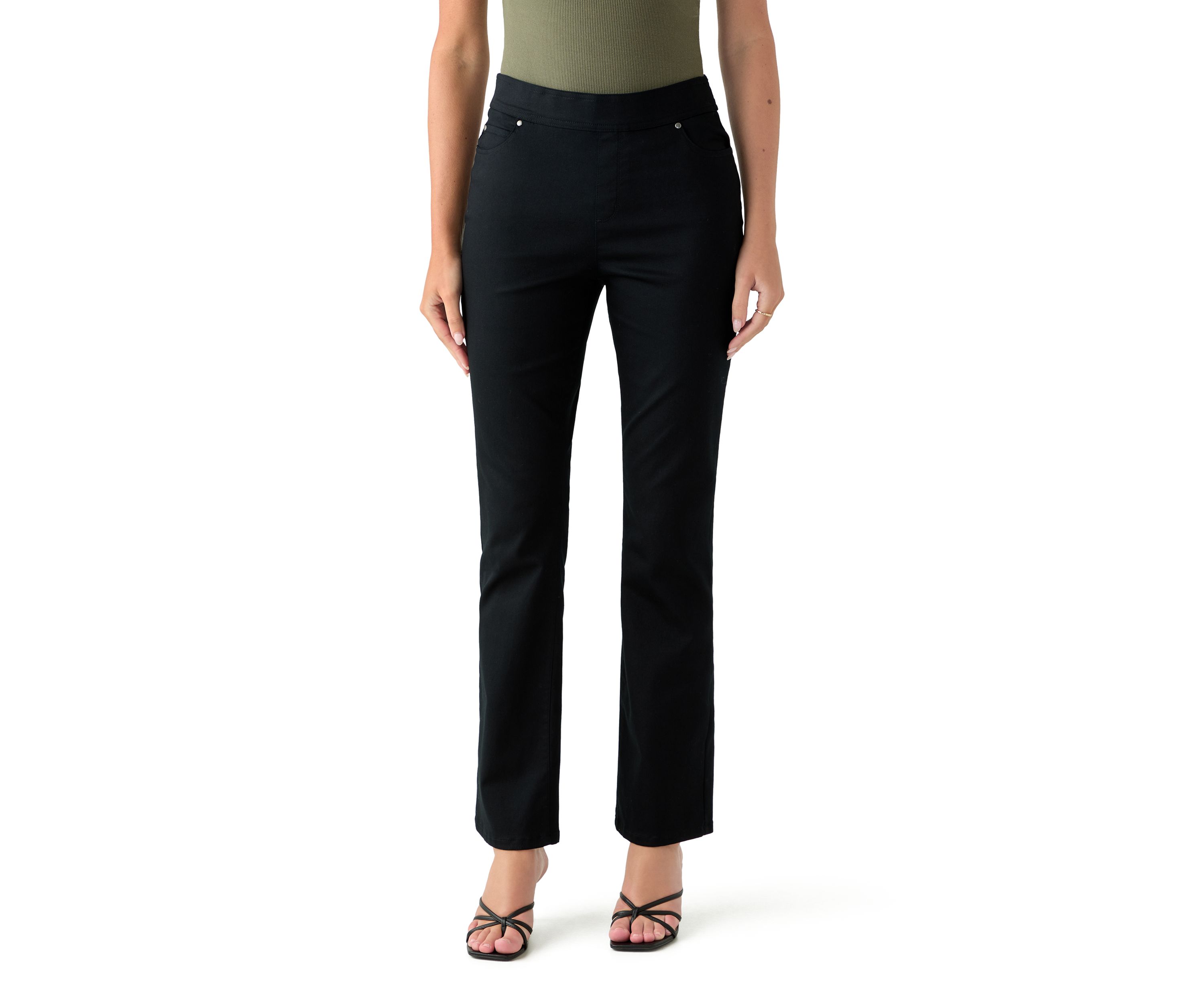 Womens Cotton Super Stretch Boot Cut Pants