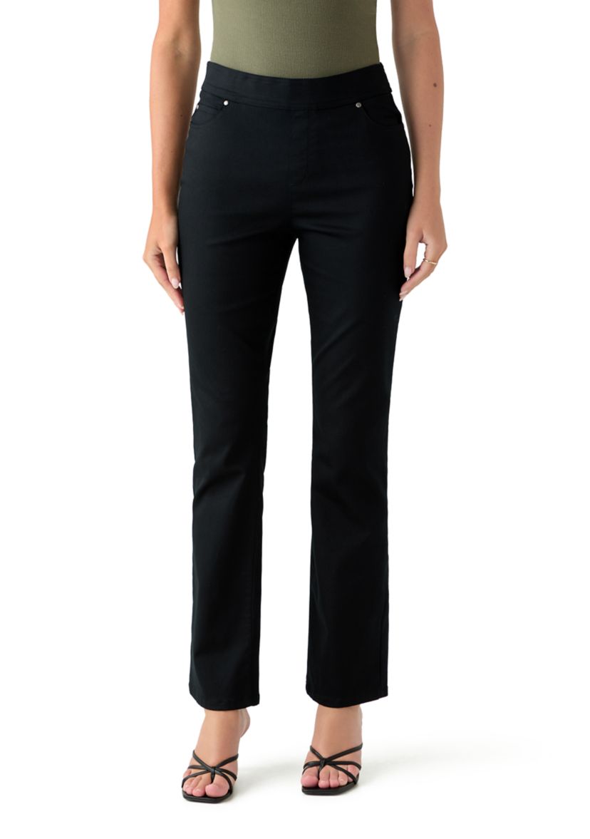 Womens Cotton Super Stretch Boot Cut Pants