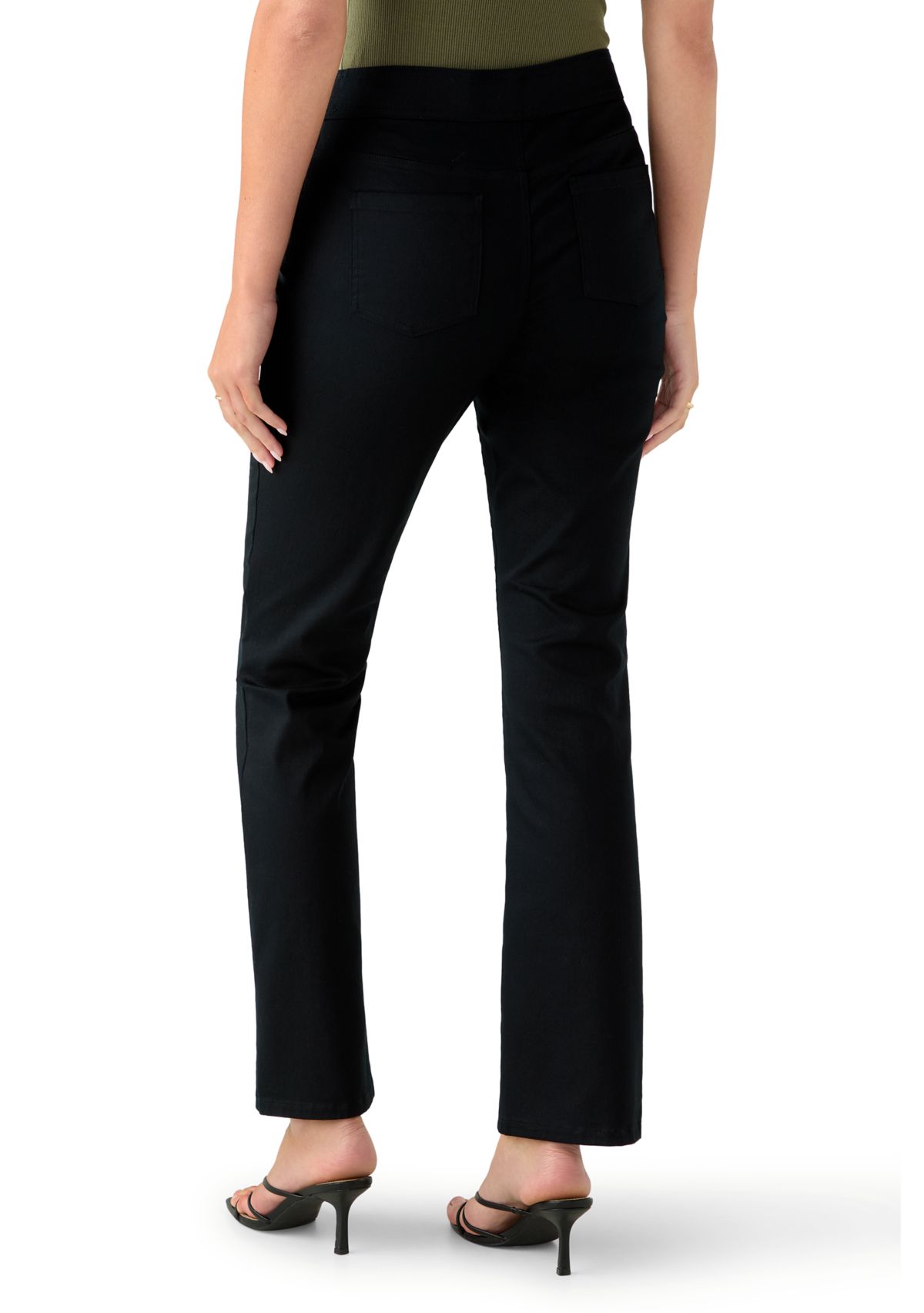 Womens Cotton Super Stretch Boot Cut Pants