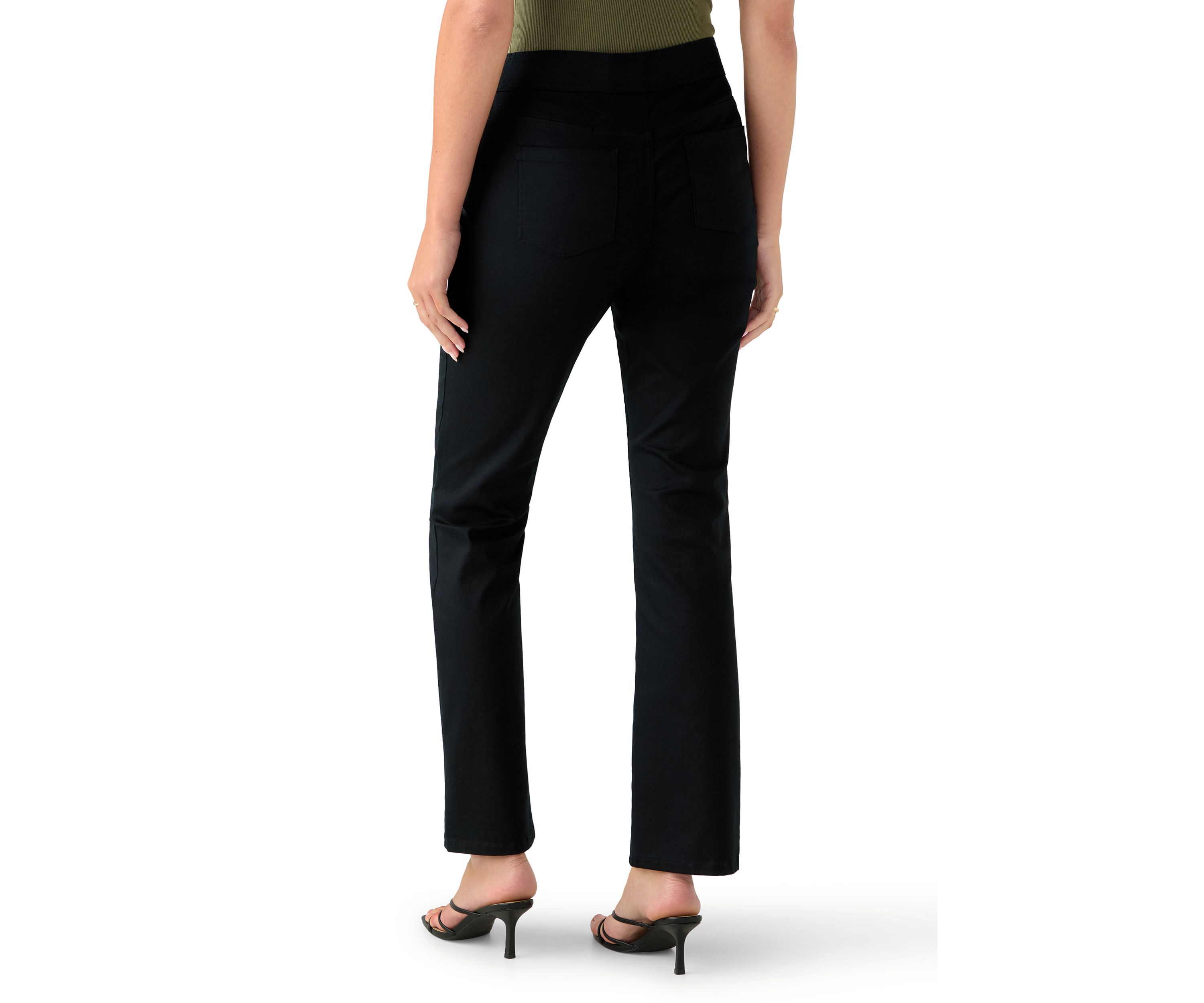 Womens Cotton Super Stretch Boot Cut Pants