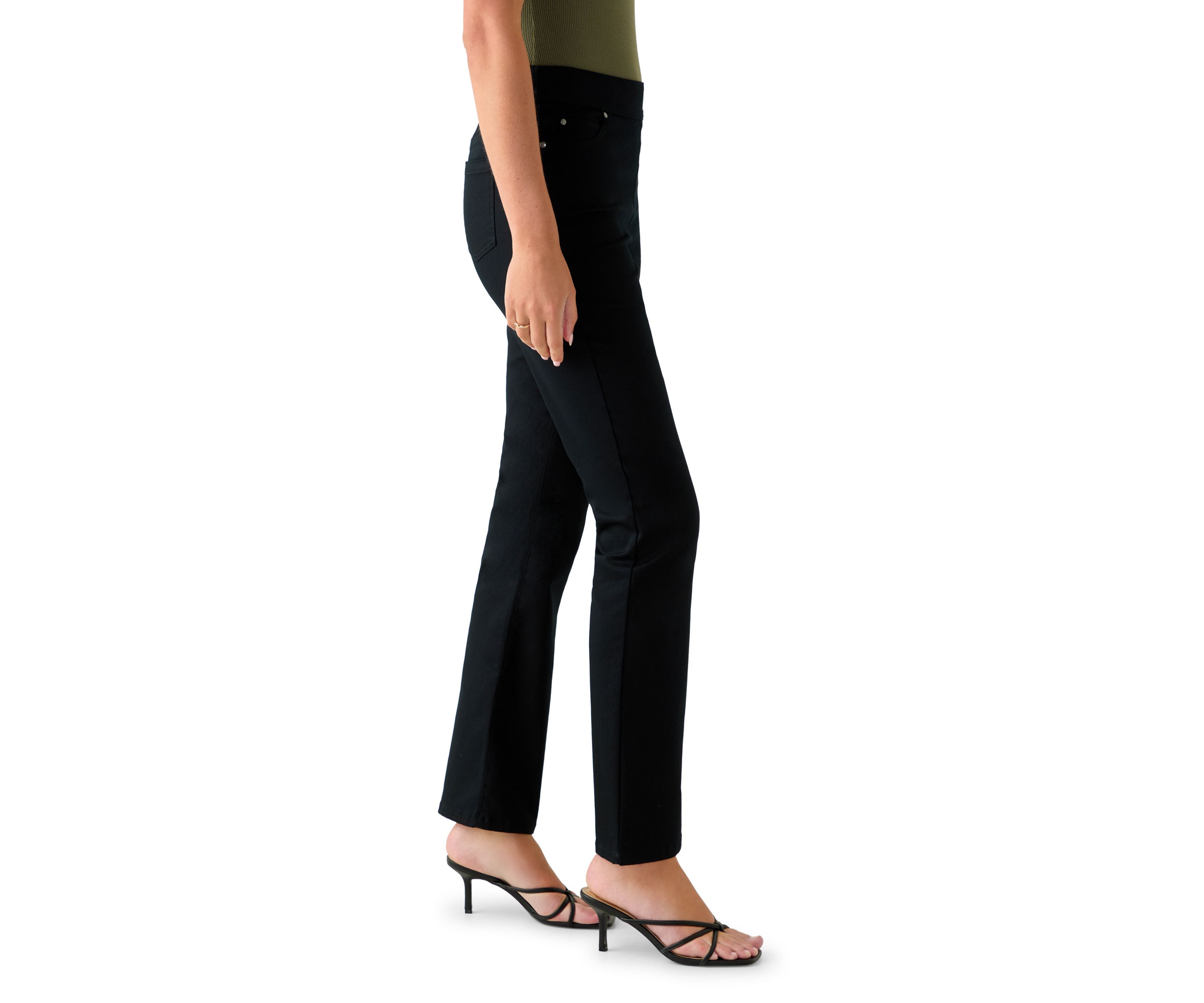 Womens Cotton Super Stretch Boot Cut Pants