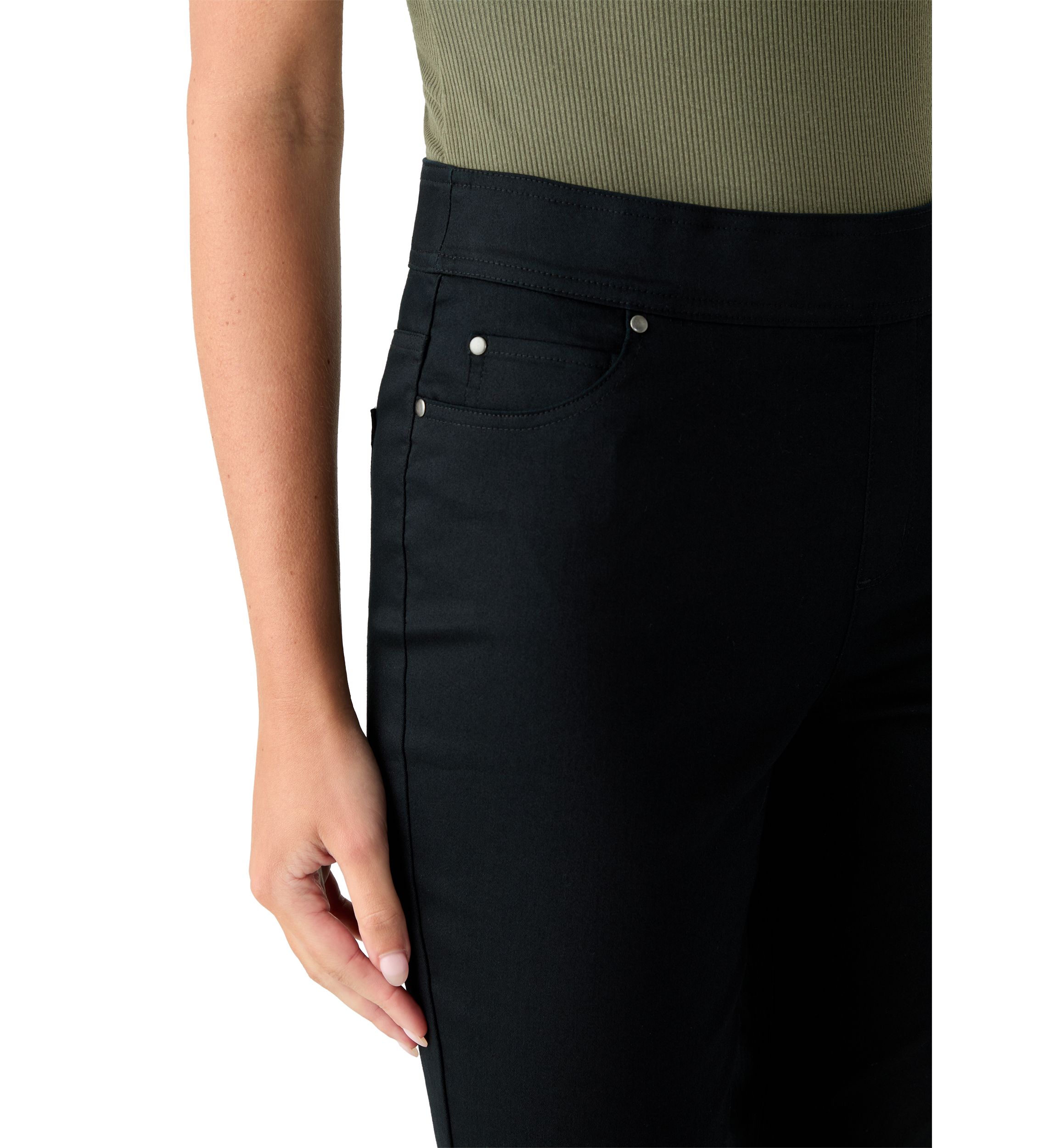 Womens Cotton Super Stretch Boot Cut Pants