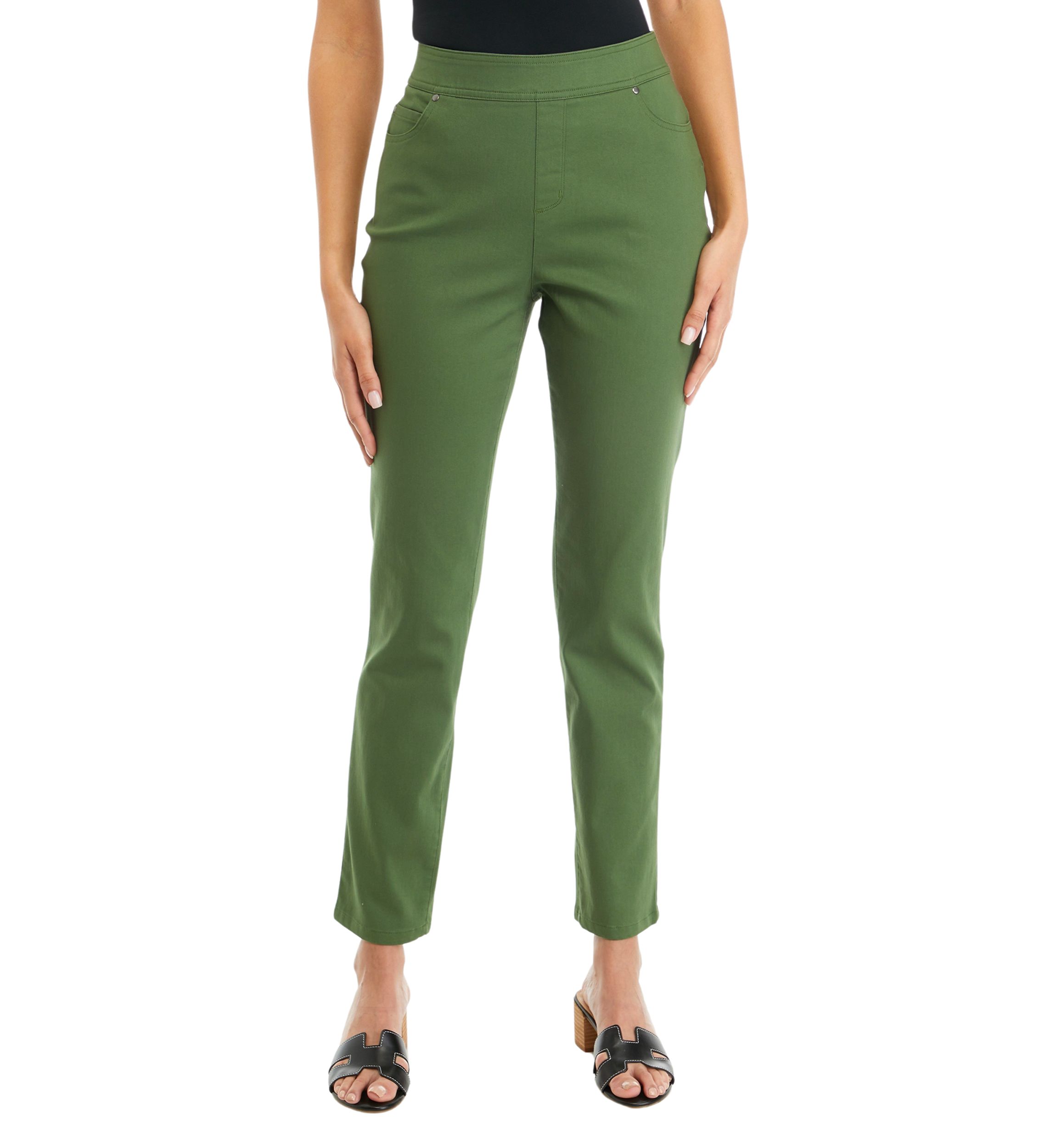 Womens Solid Fashion Pants