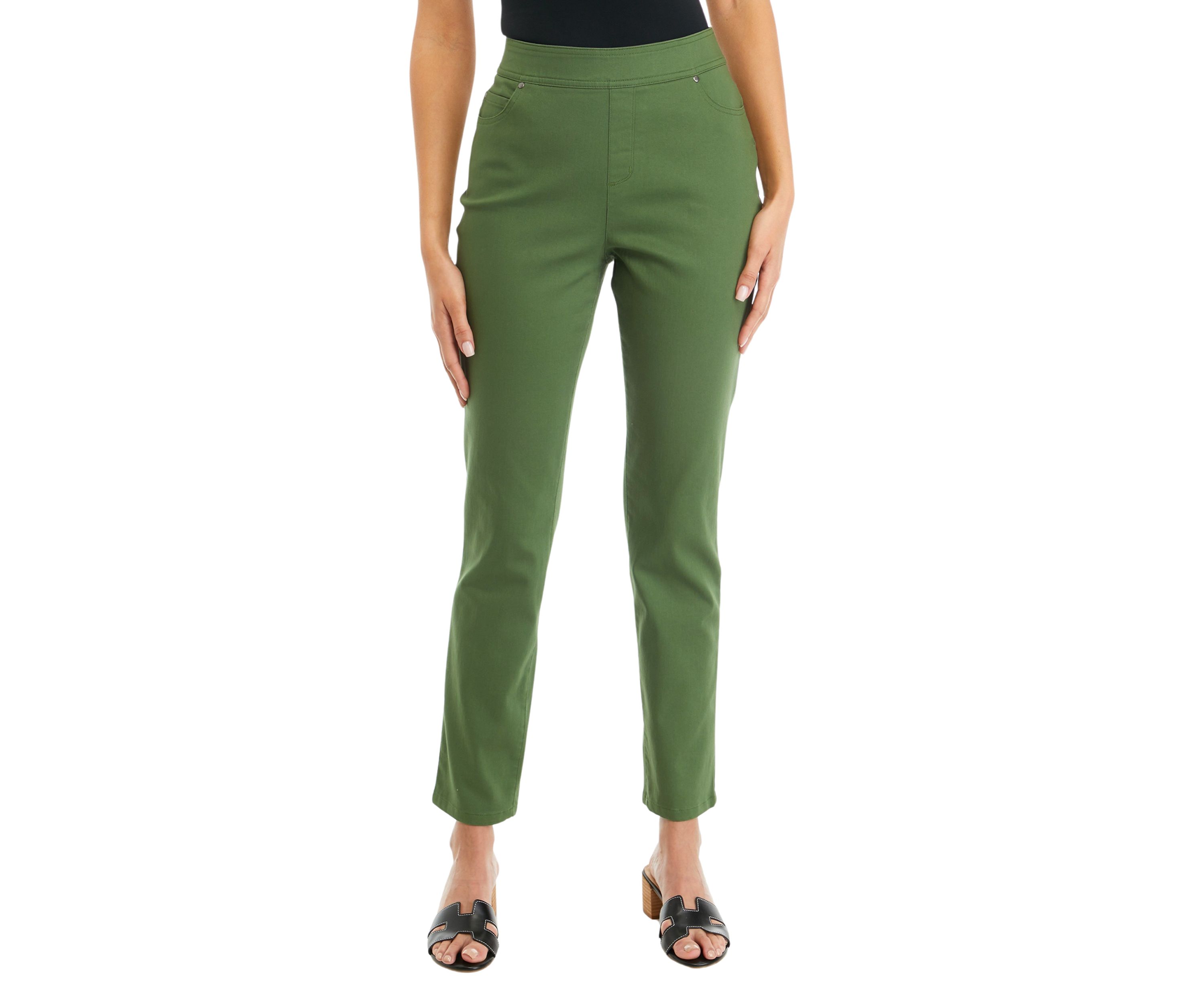 Womens Solid Fashion Pants