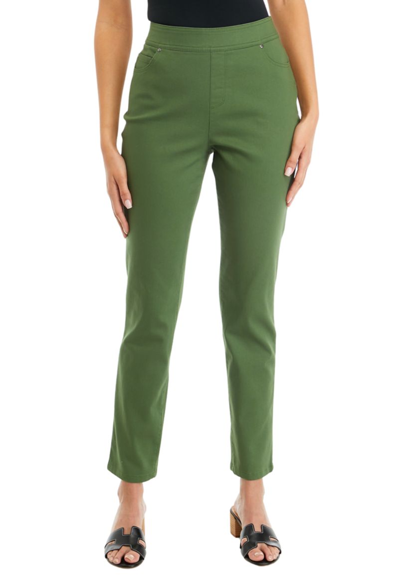 Womens Solid Fashion Pants
