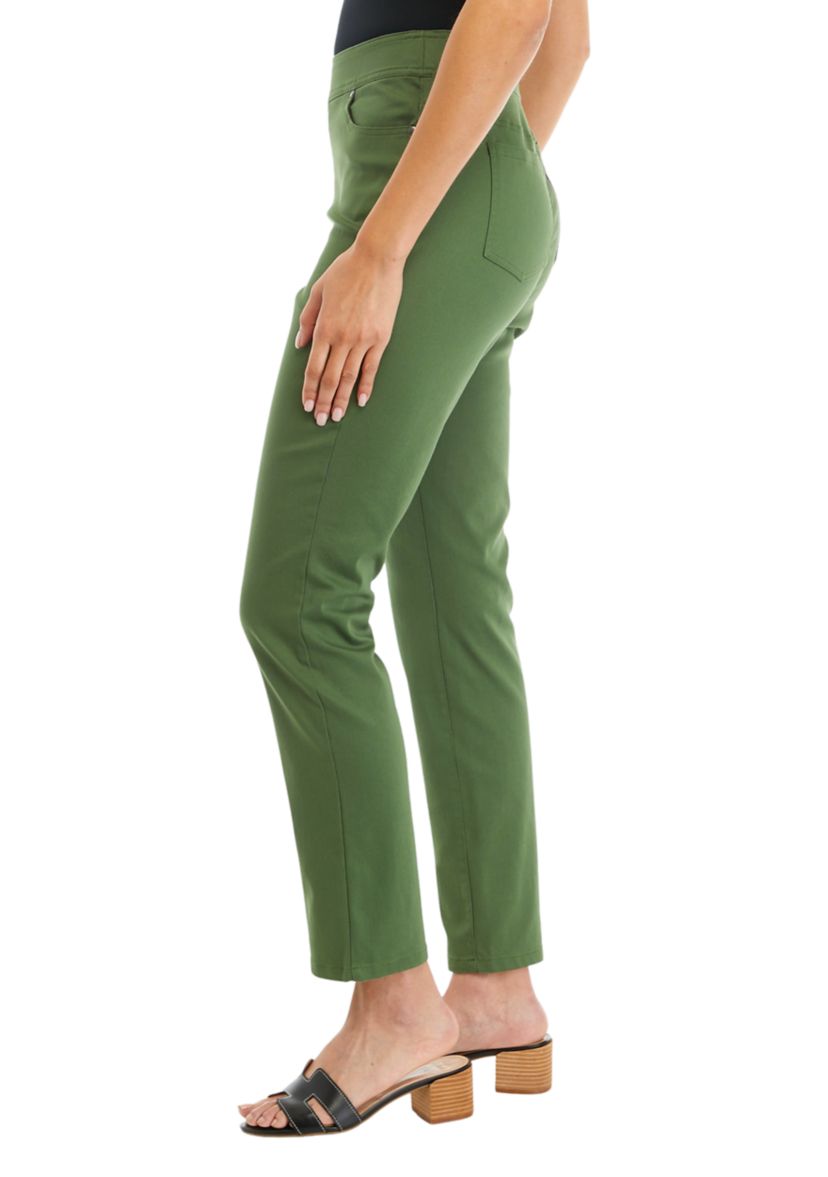 Womens Solid Fashion Pants