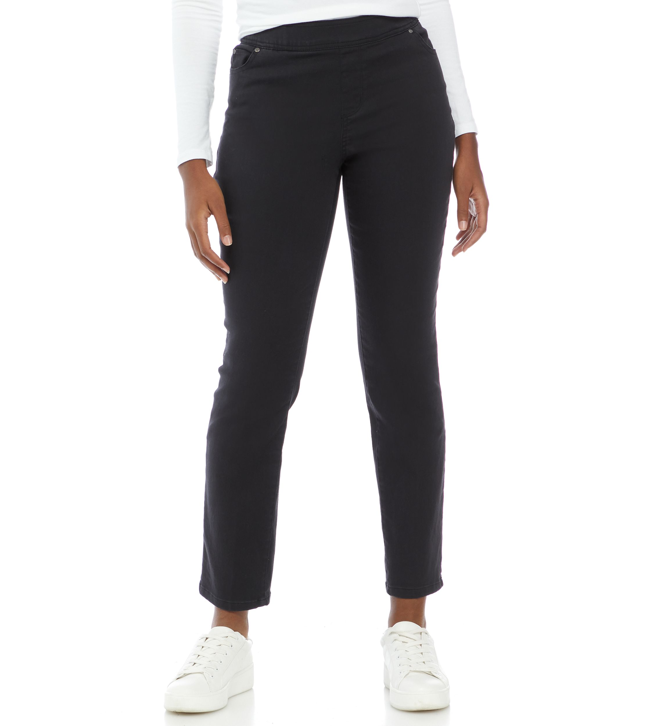Womens Cotton Straight Leg Pants 