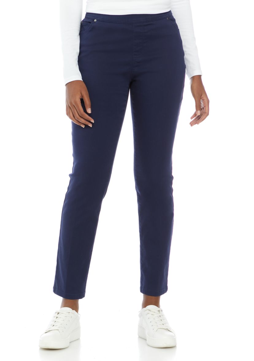 Womens Cotton Straight Leg Pants 