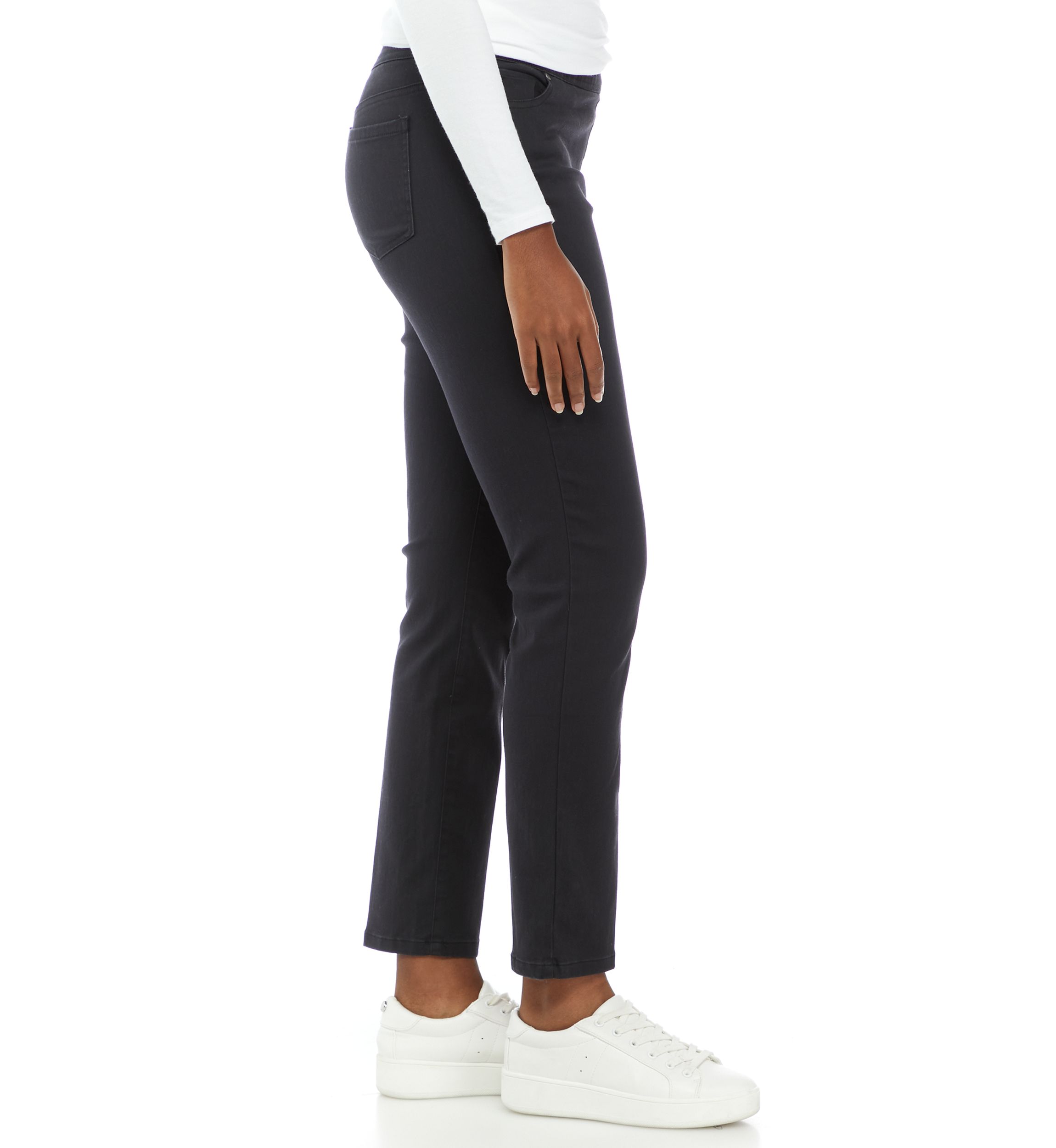 Womens Cotton Straight Leg Pants 