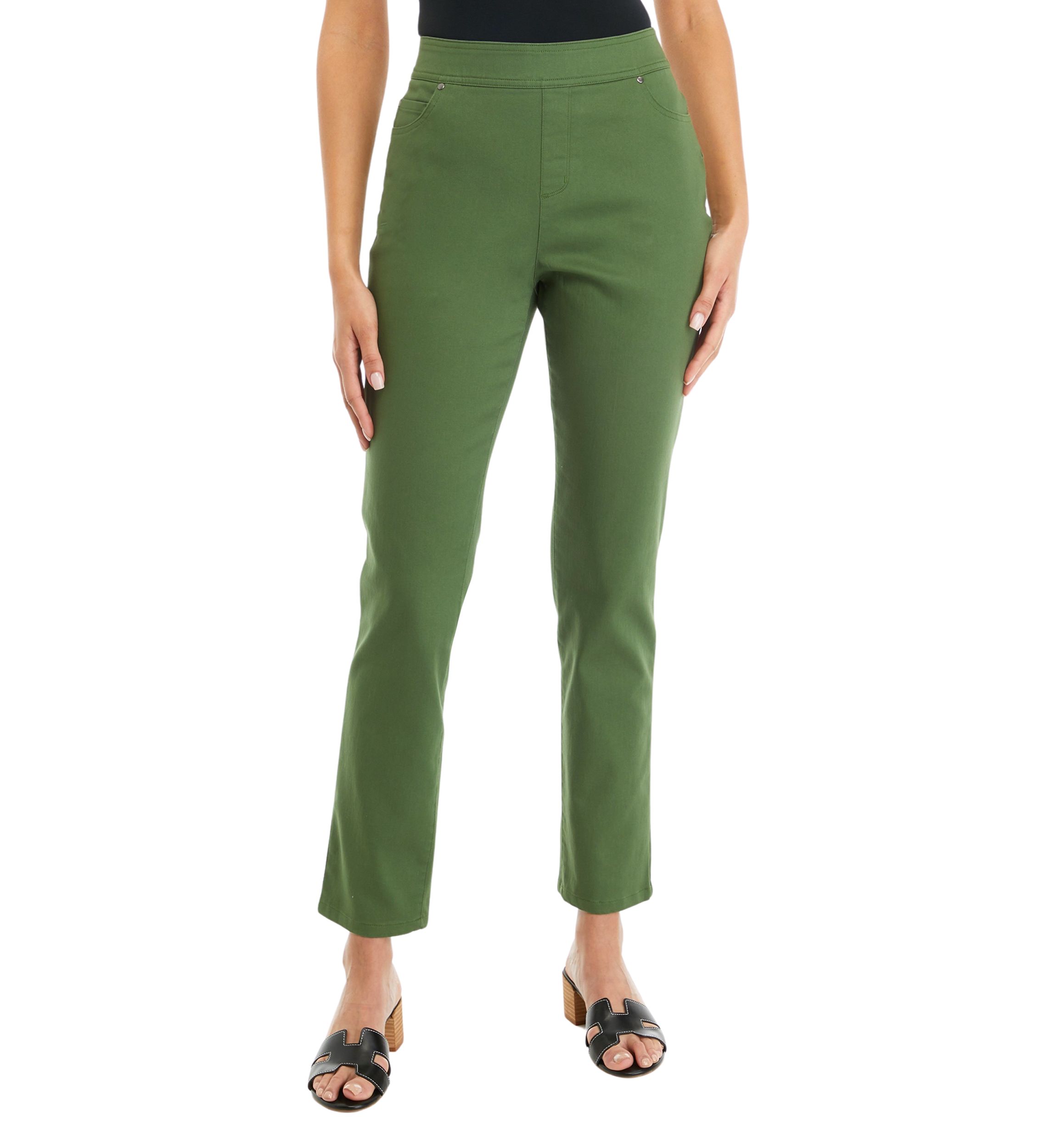 Womens Solid Fashion Pants