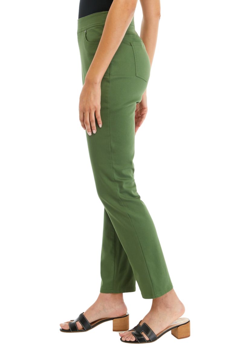 Womens Solid Fashion Pants