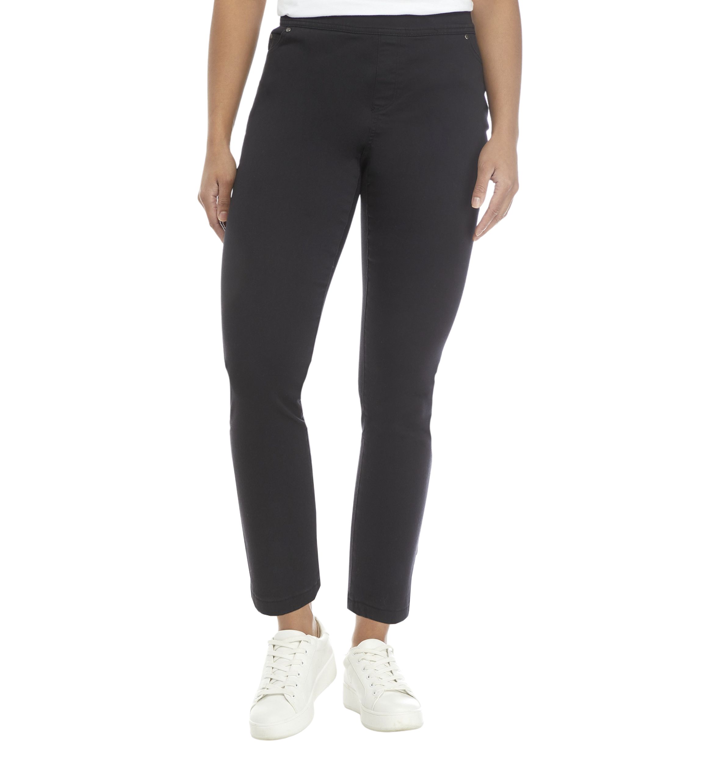 Petite Cotton Blend Pants 