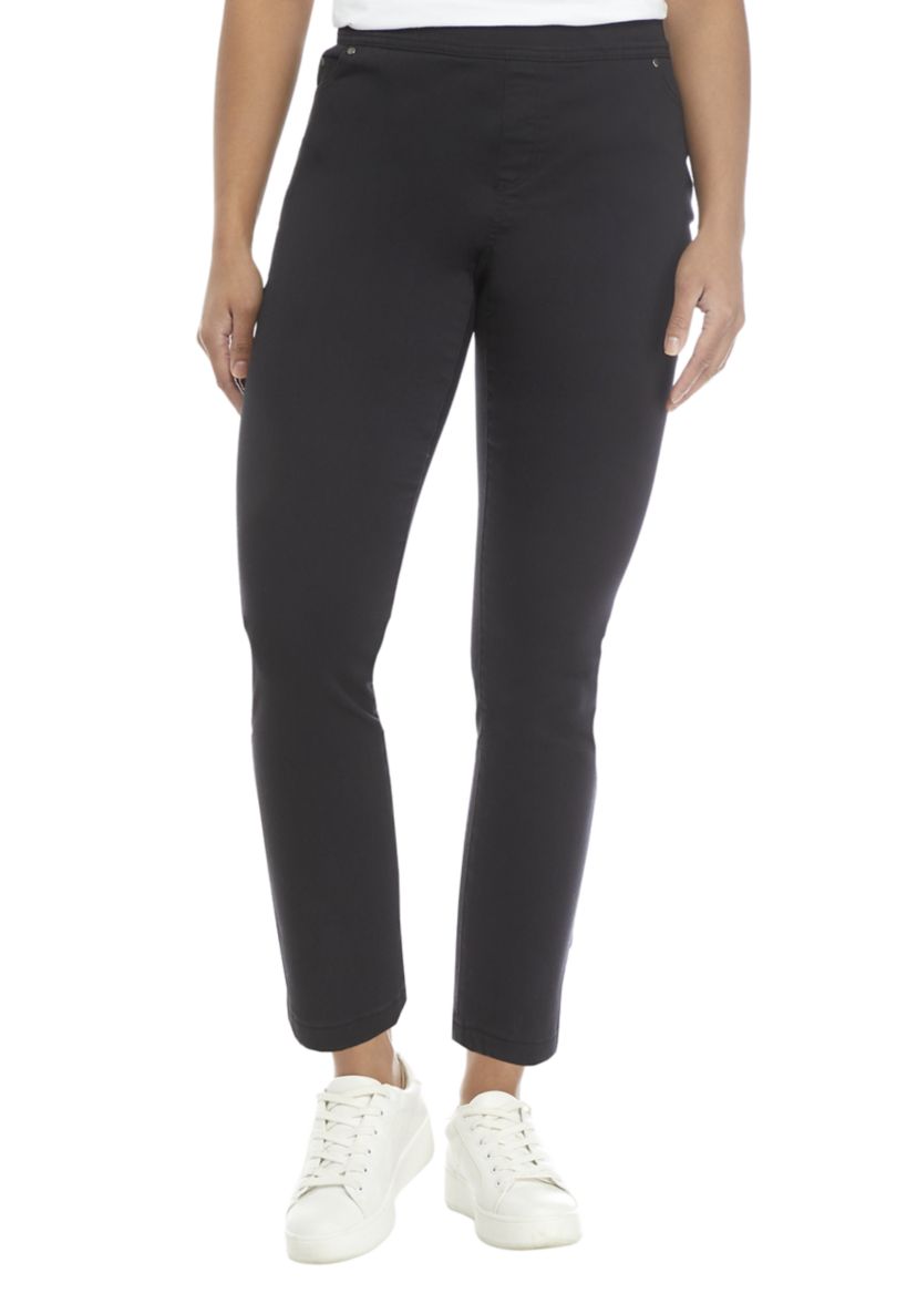 Petite Cotton Blend Pants 