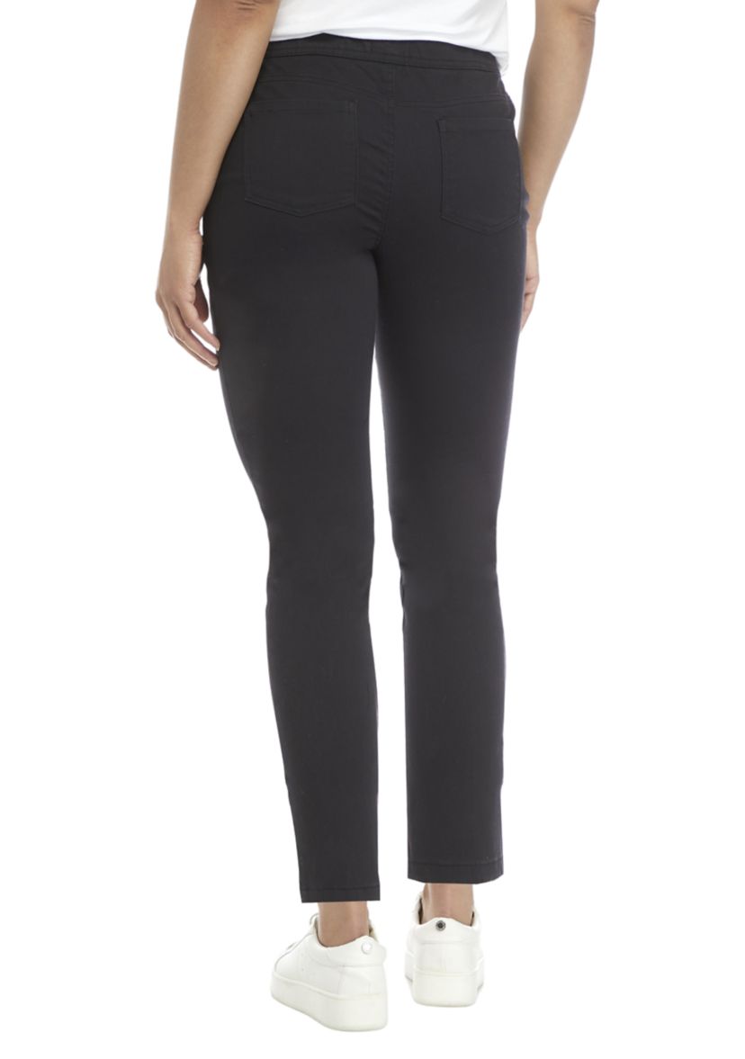 Petite Cotton Blend Pants 