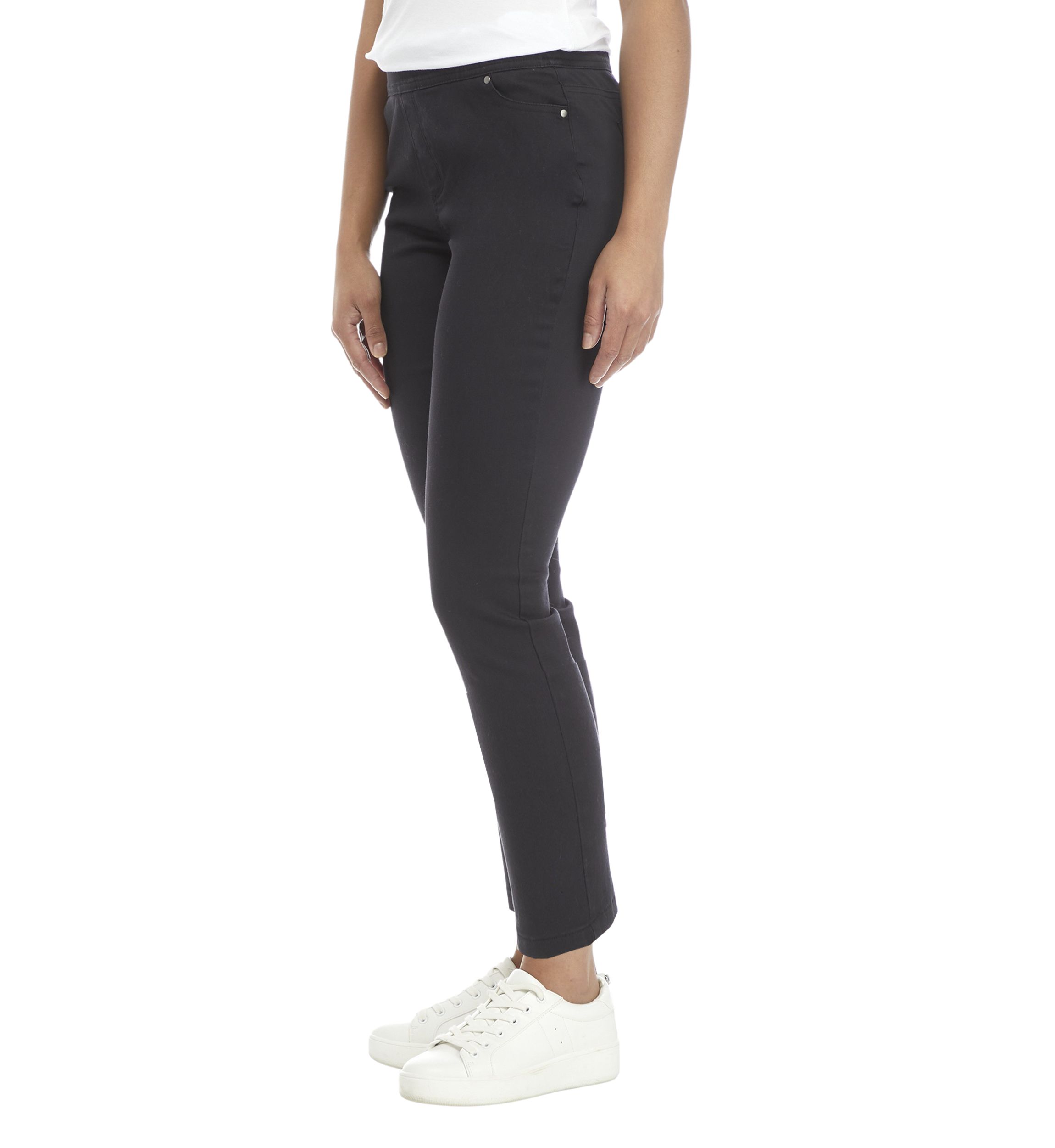Petite Cotton Blend Pants 