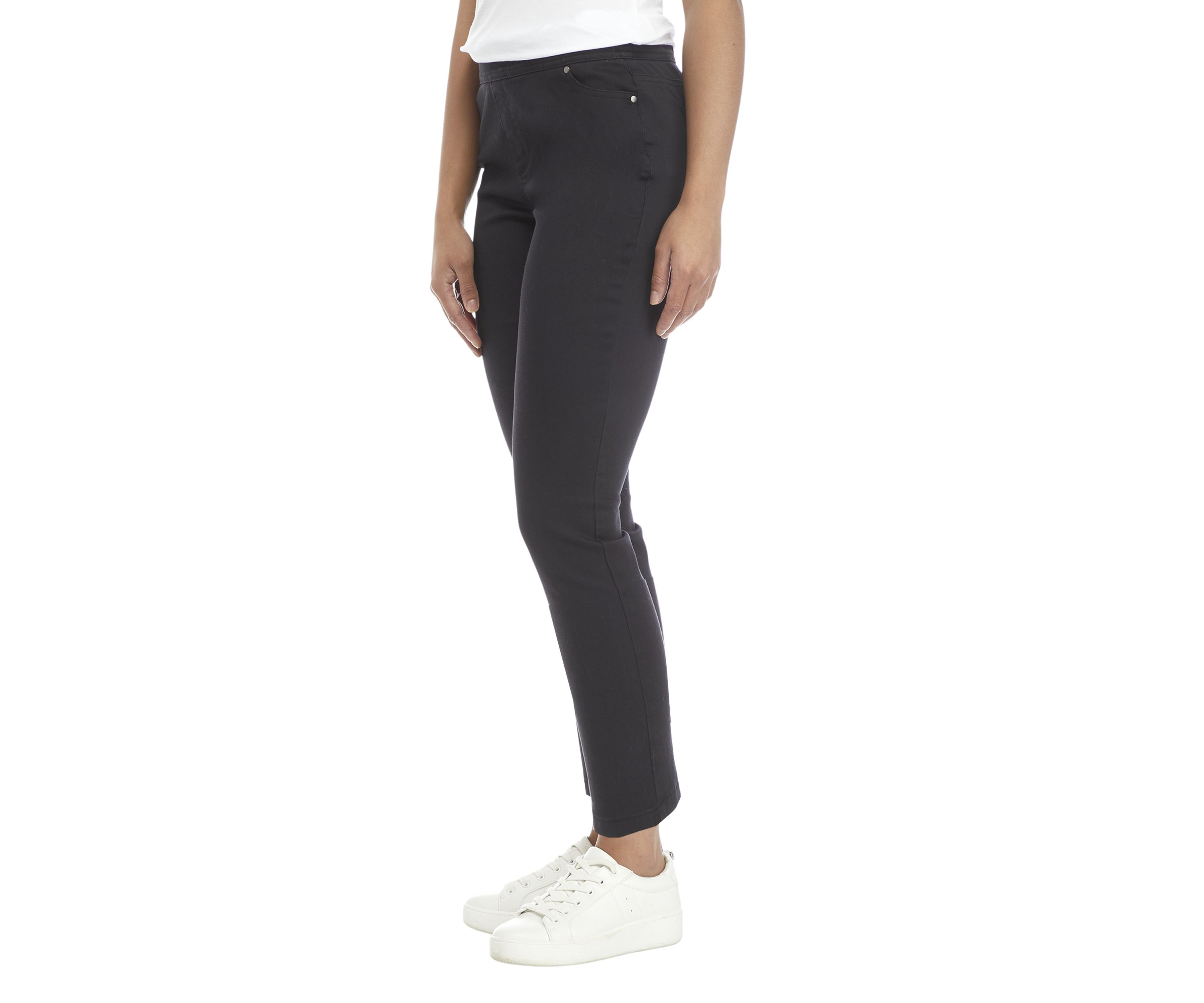 Petite Cotton Blend Pants 