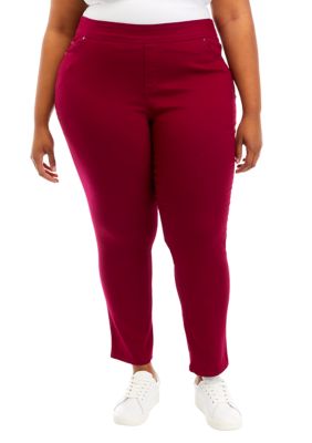Kim Rogers Women's Red Cotton Spandex Pants Size 6 on eBid
