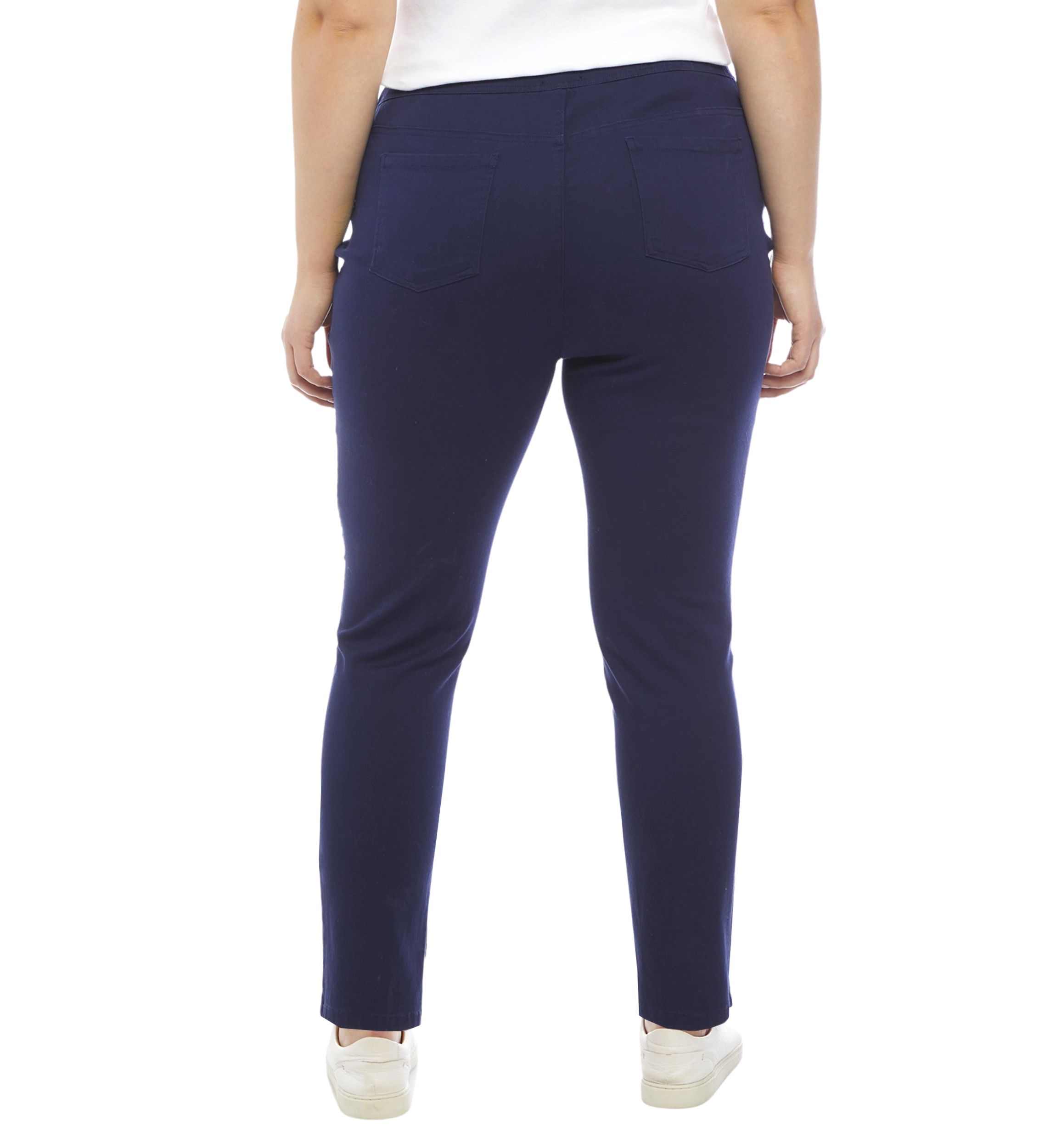 Plus Size Pull On Denim Pants 