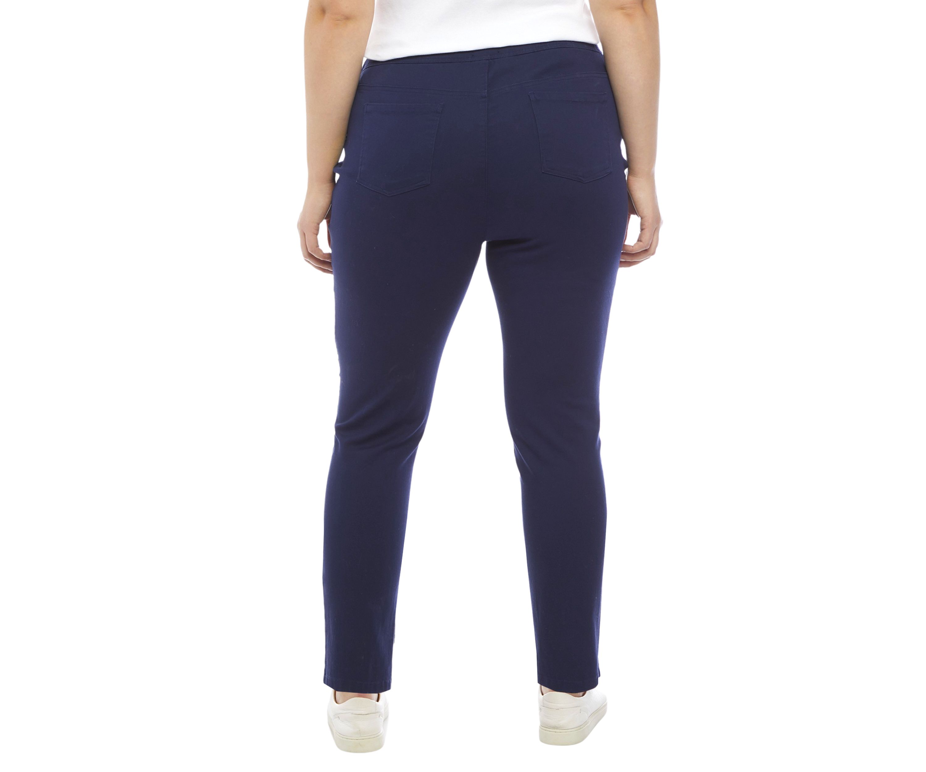 Plus Size Pull On Denim Pants 