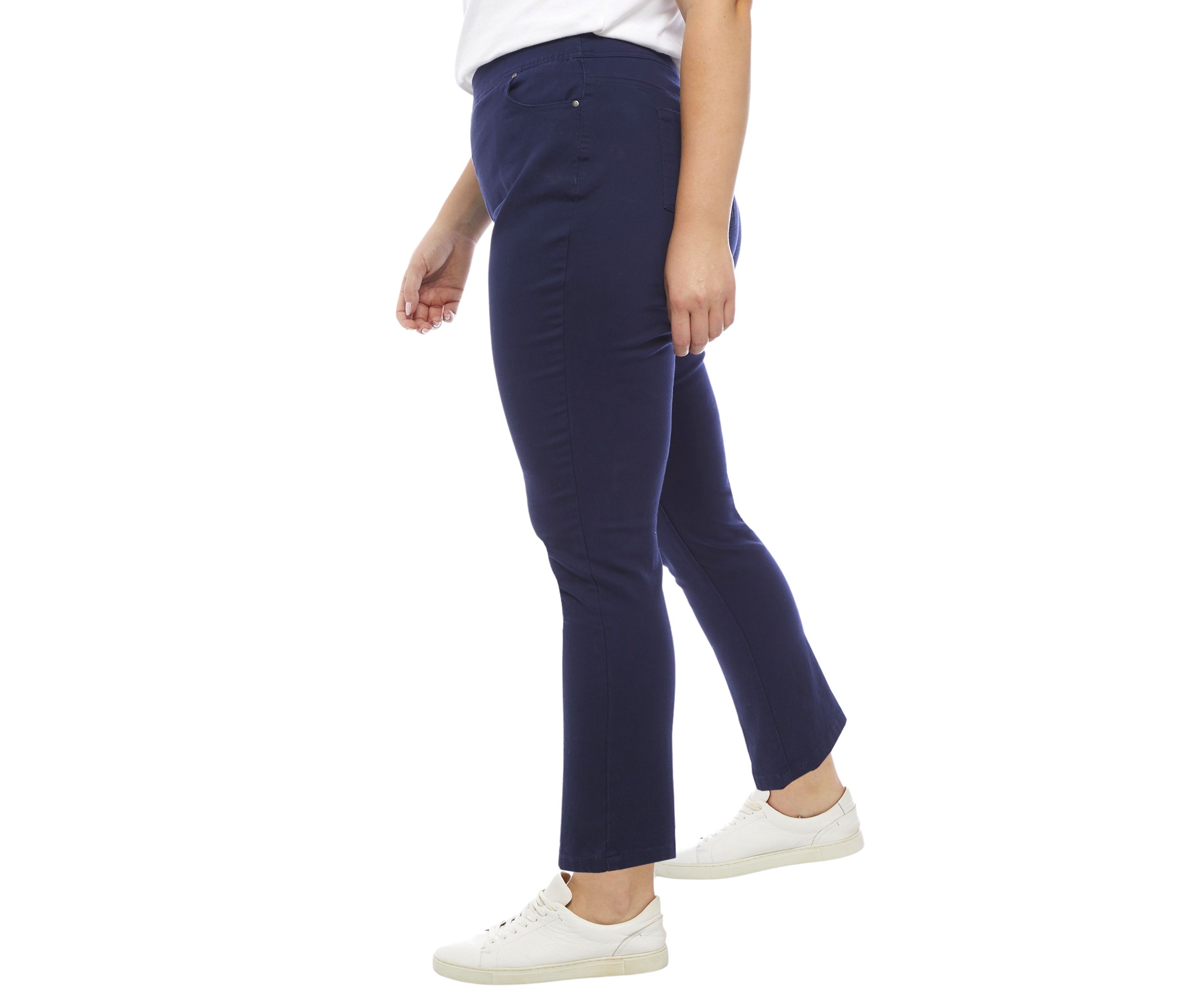 Plus Size Pull On Denim Pants 