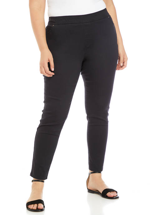 Kim Rogers® Plus Size Cotton Blend Pants