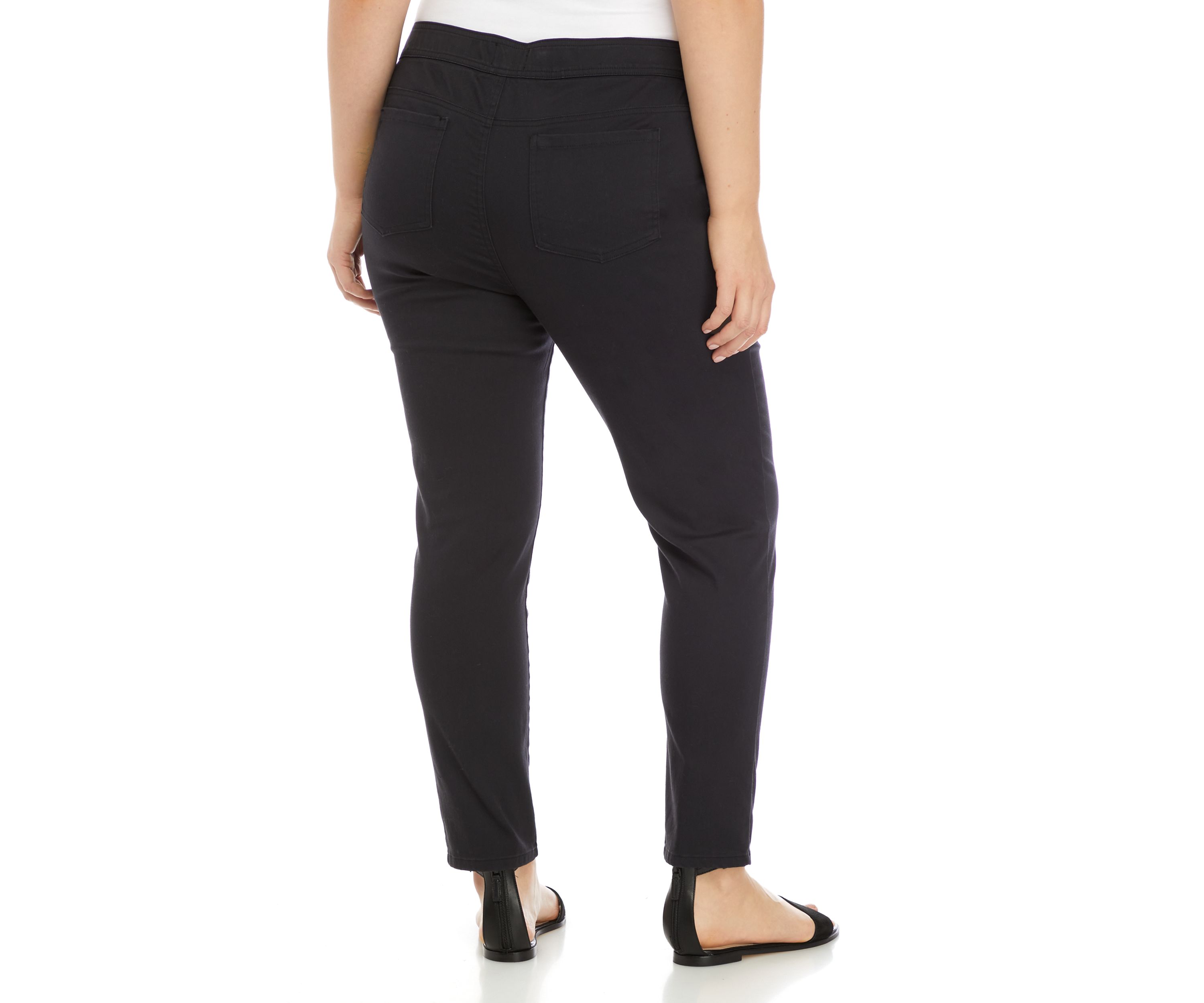 Plus Size Cotton Blend Pants - Short Length