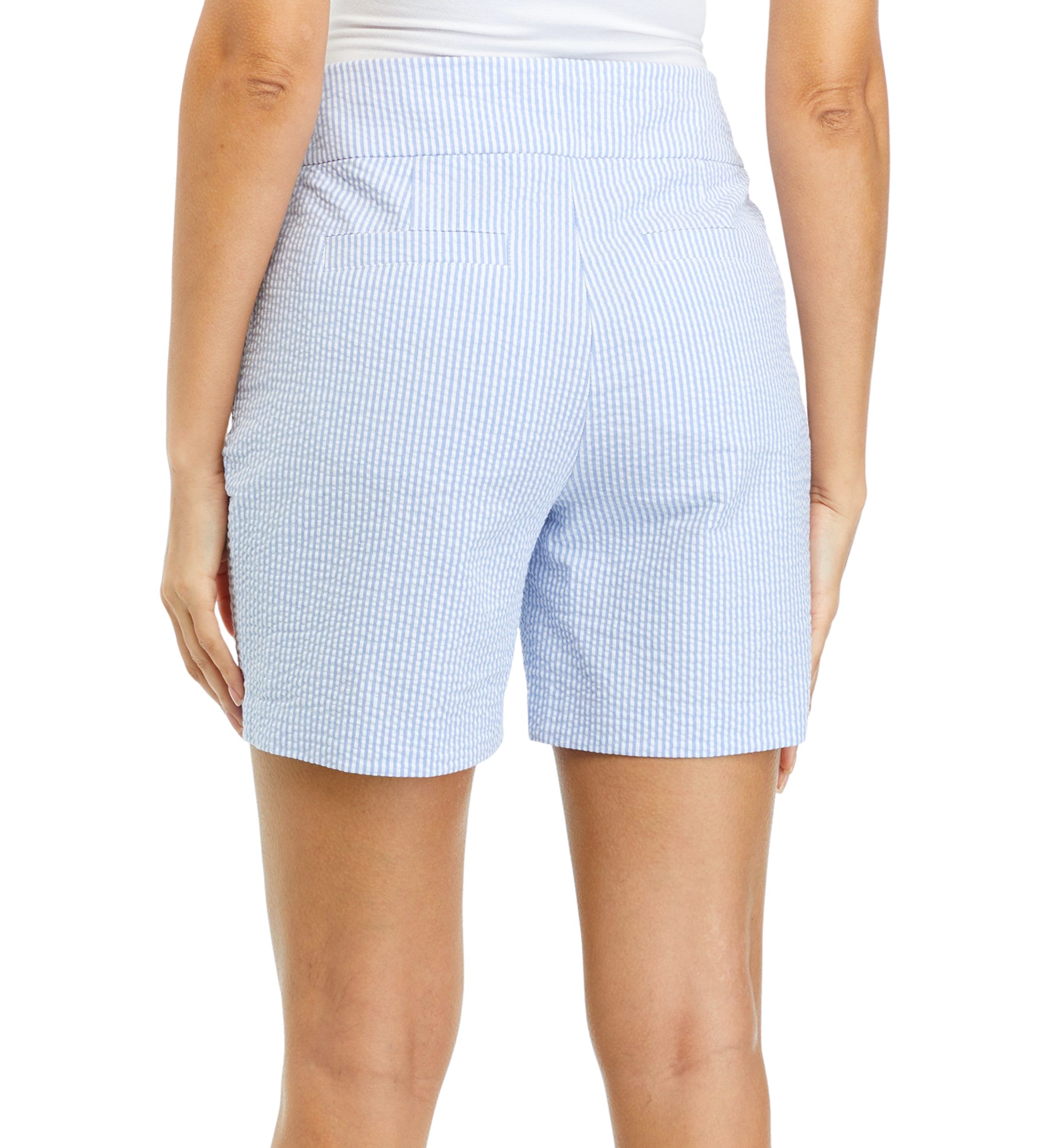 Womens Seersucker Shorts