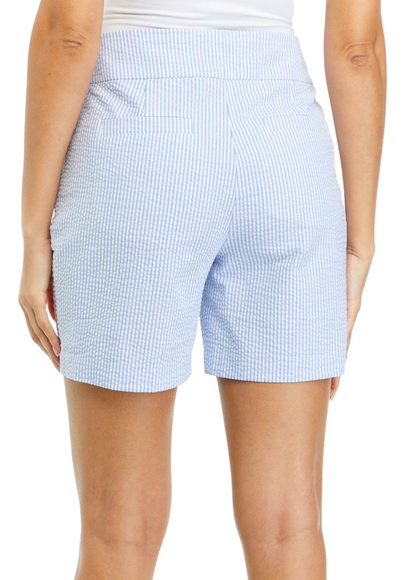 Womens Seersucker Shorts