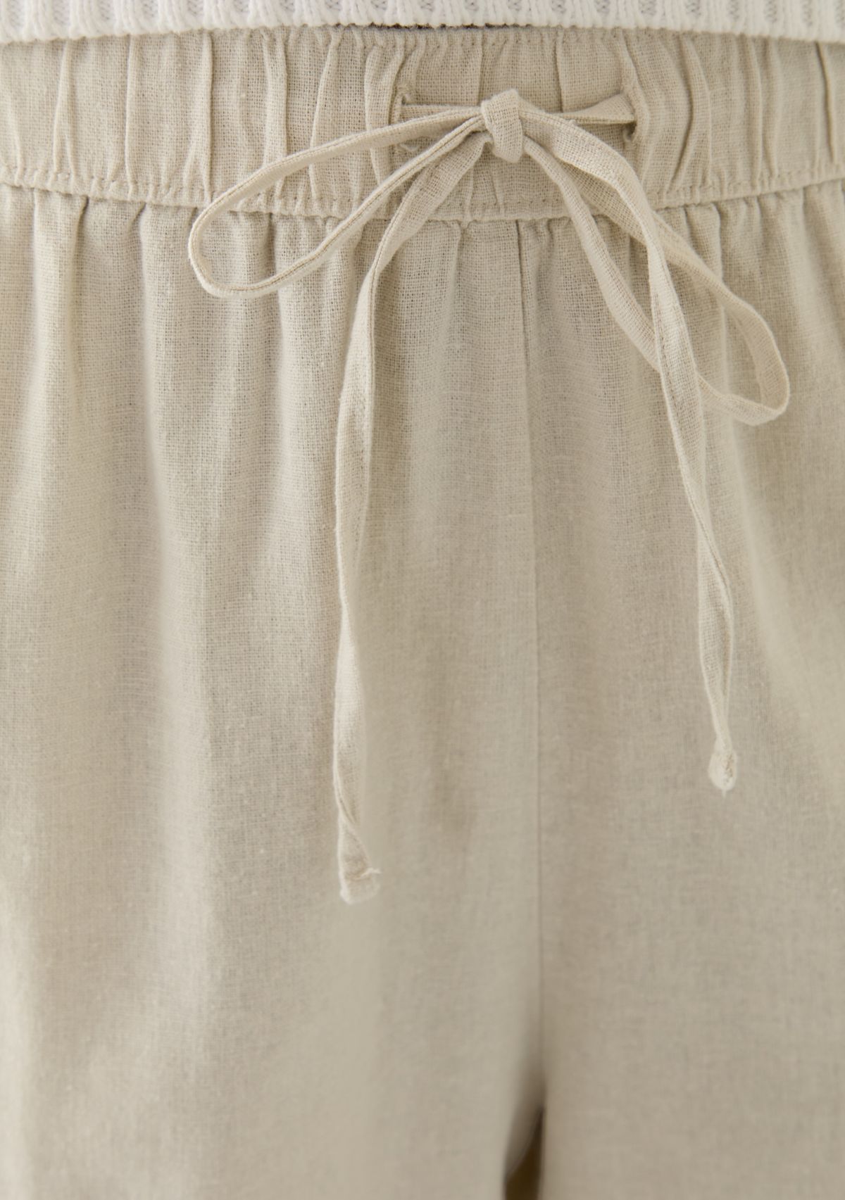 Womens Pull On Linen Shorts