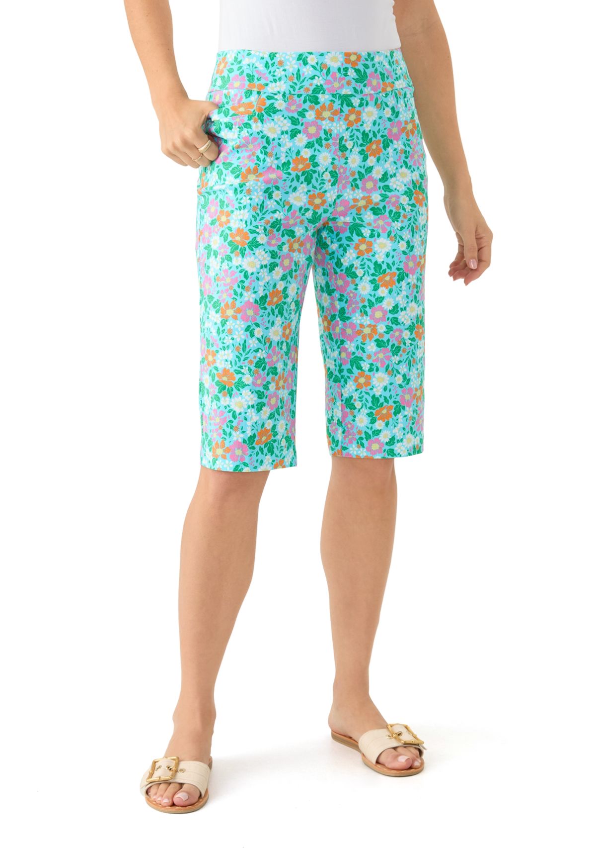 Womens Millennium Printed Bermuda Shorts