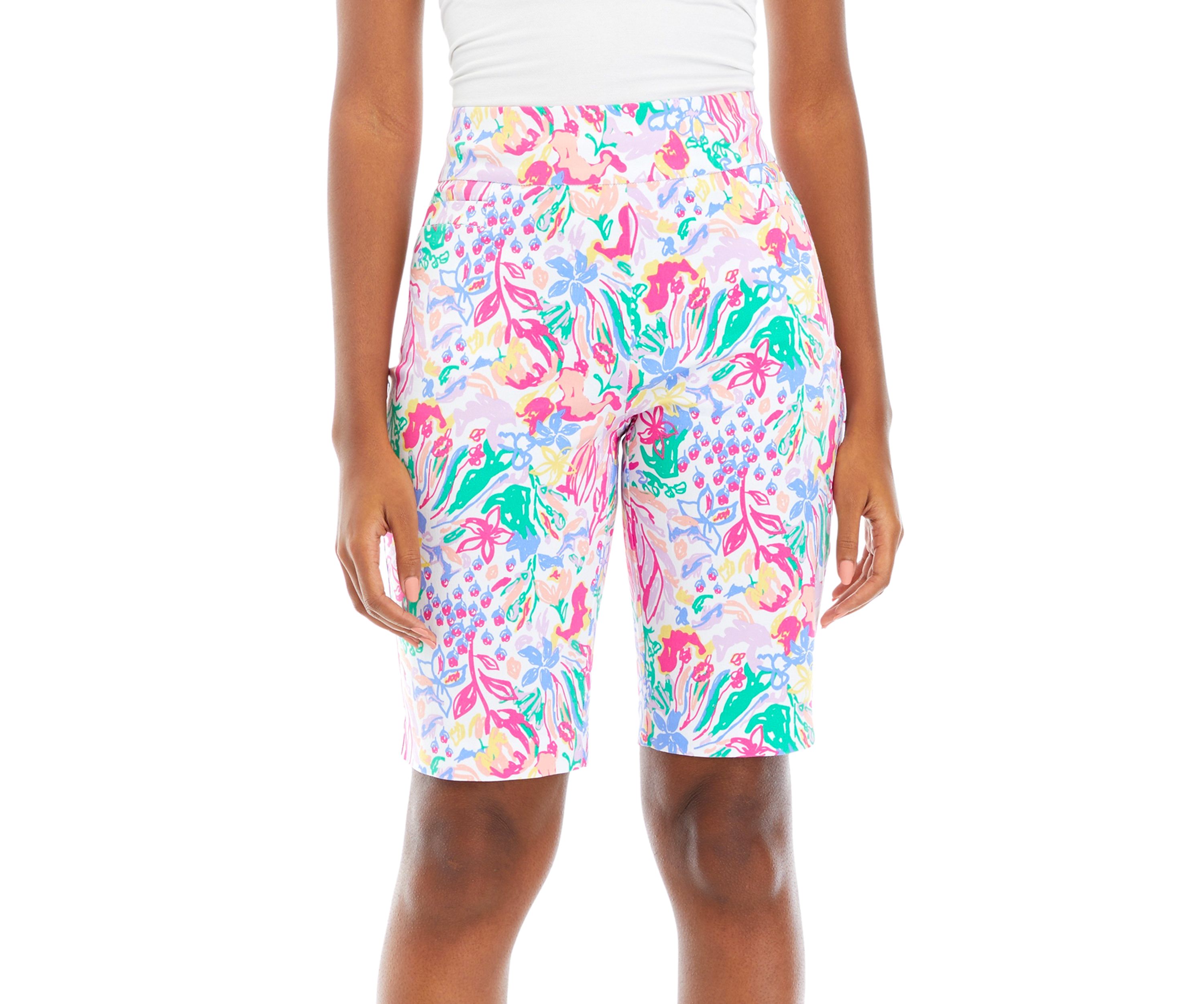 Womens Printed Bermuda Shorts