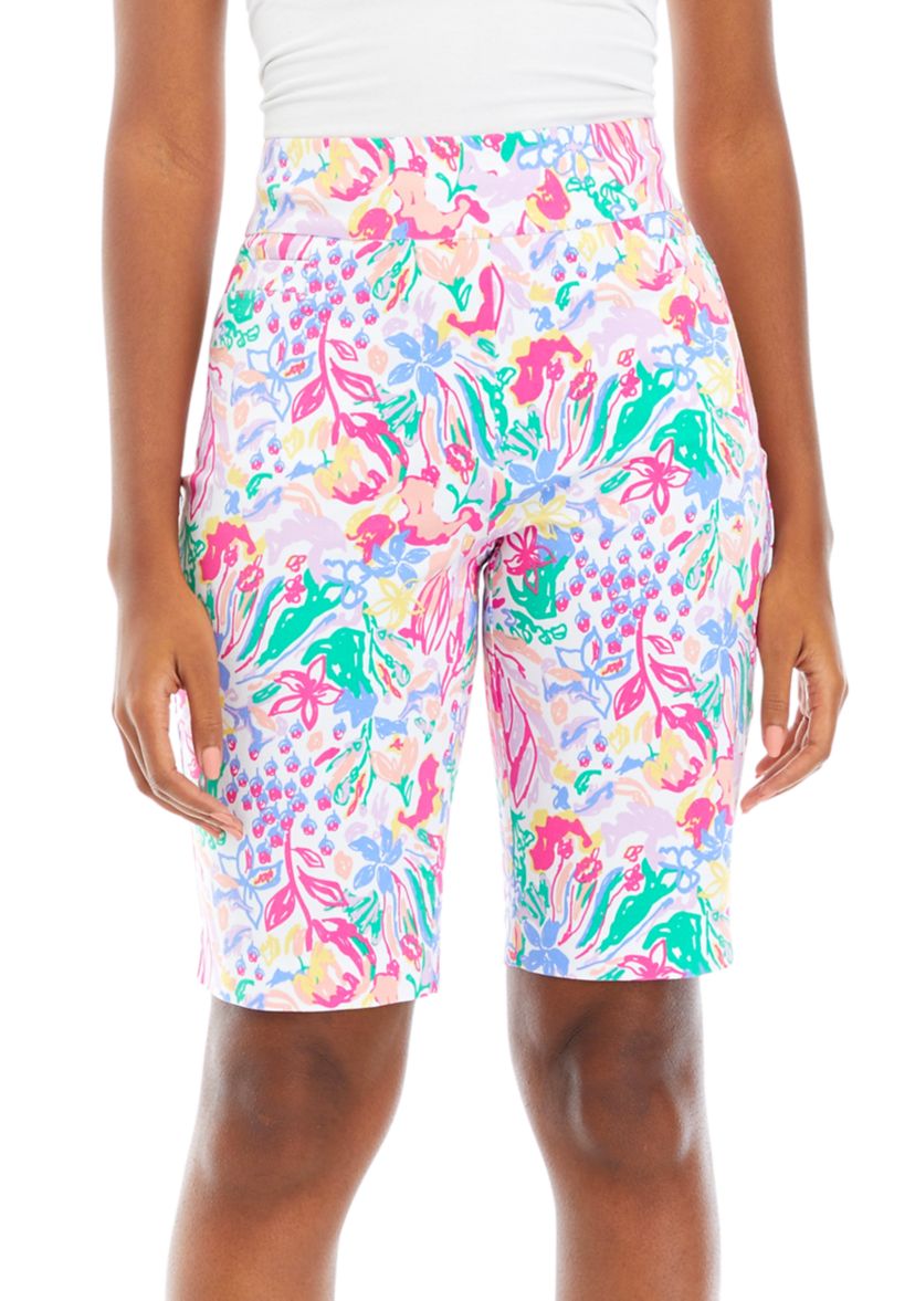 Womens Printed Bermuda Shorts