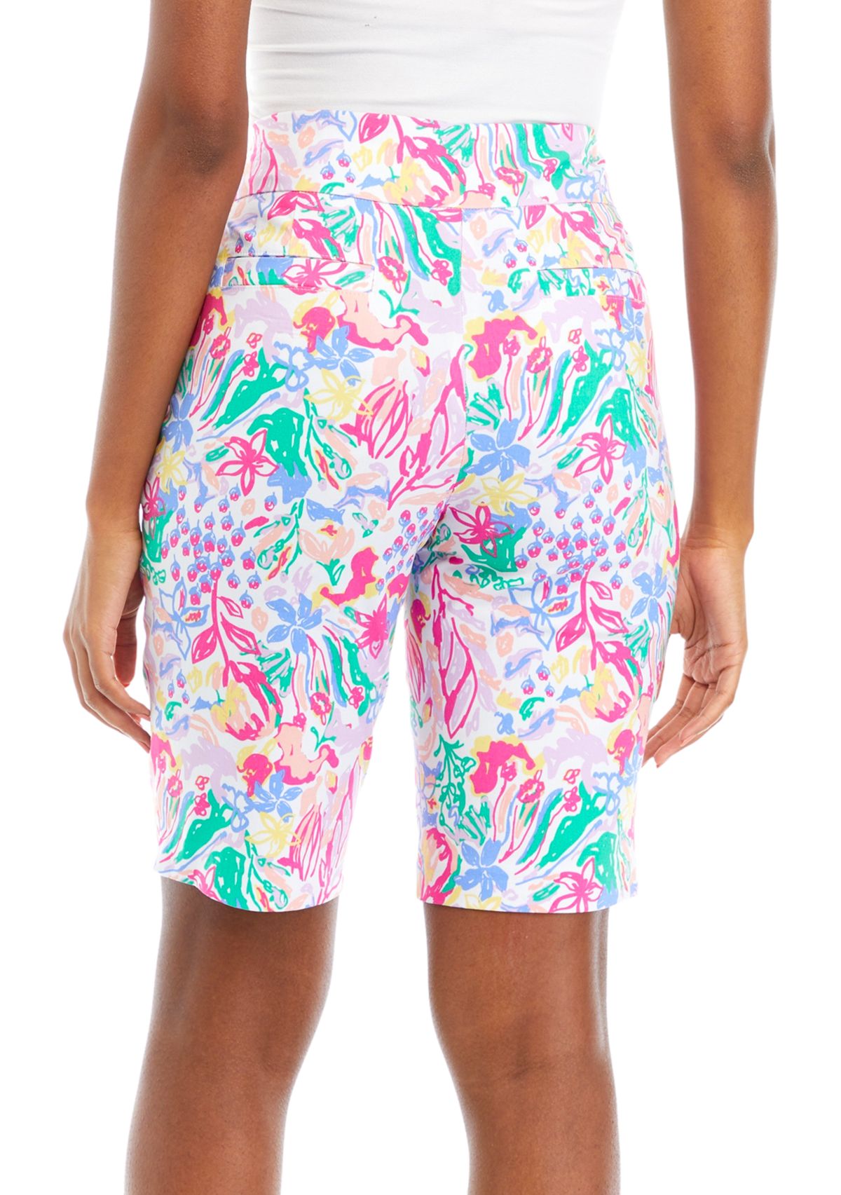 Womens Printed Bermuda Shorts