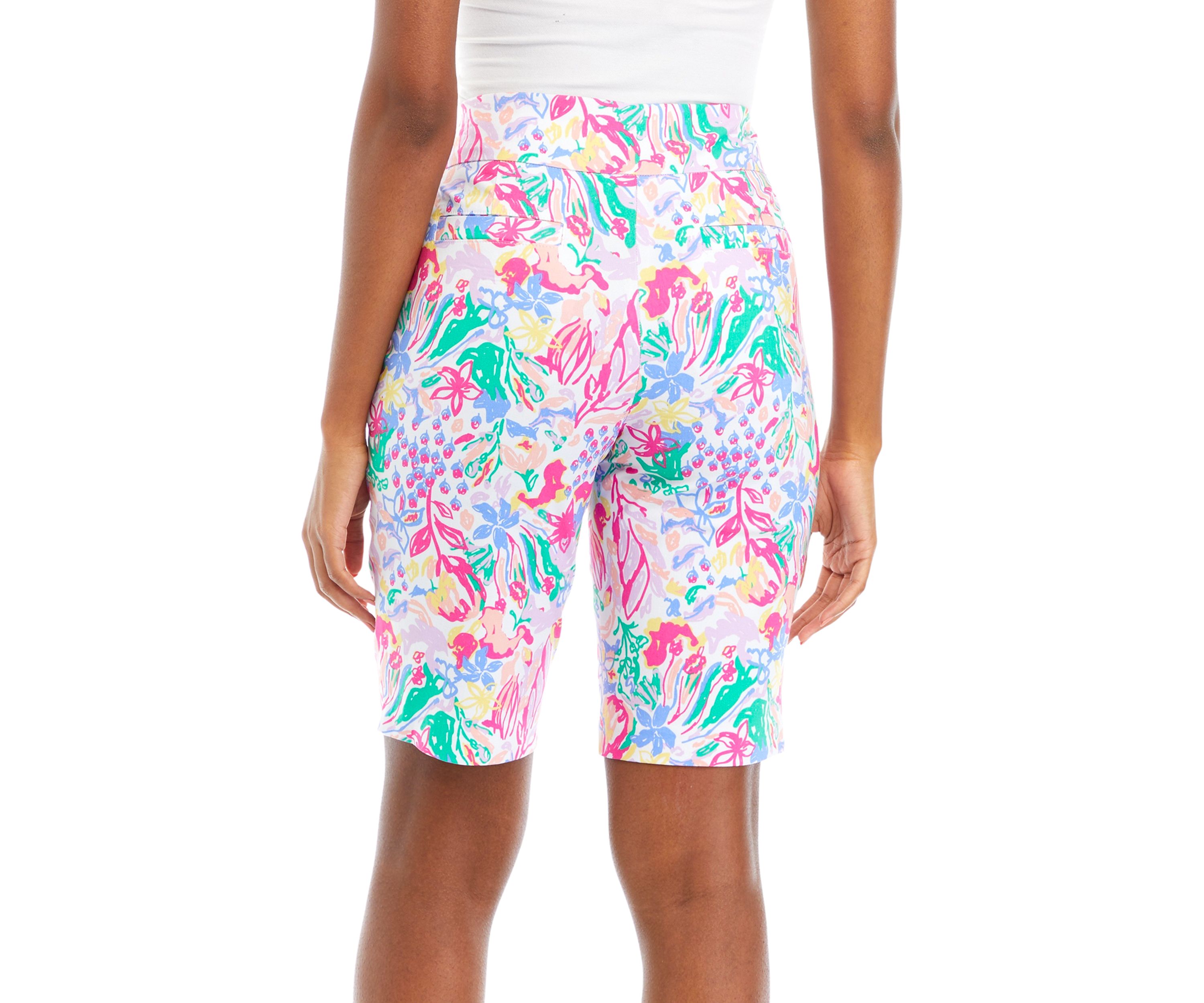 Womens Printed Bermuda Shorts