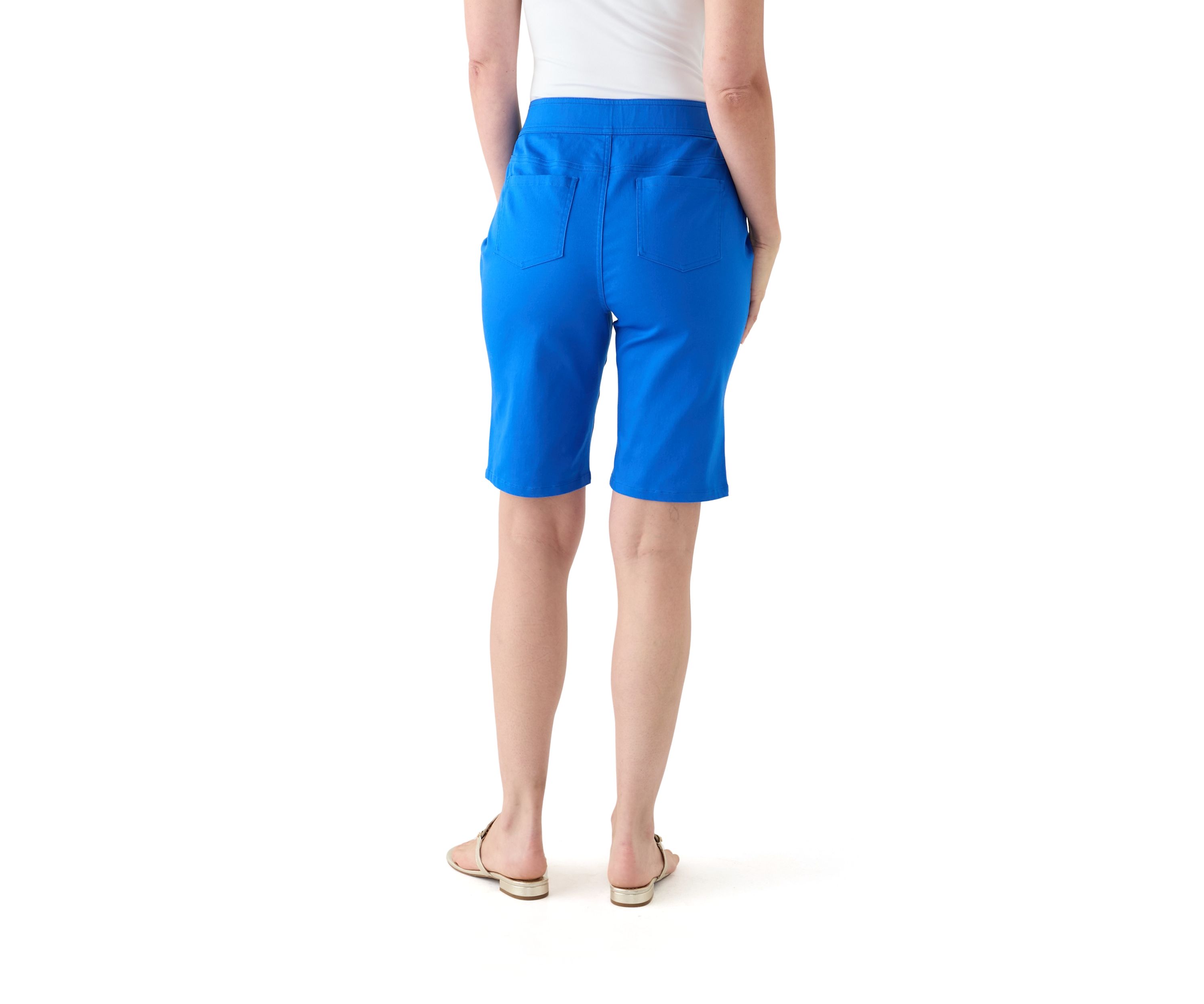 Womens Solid Bermuda Shorts