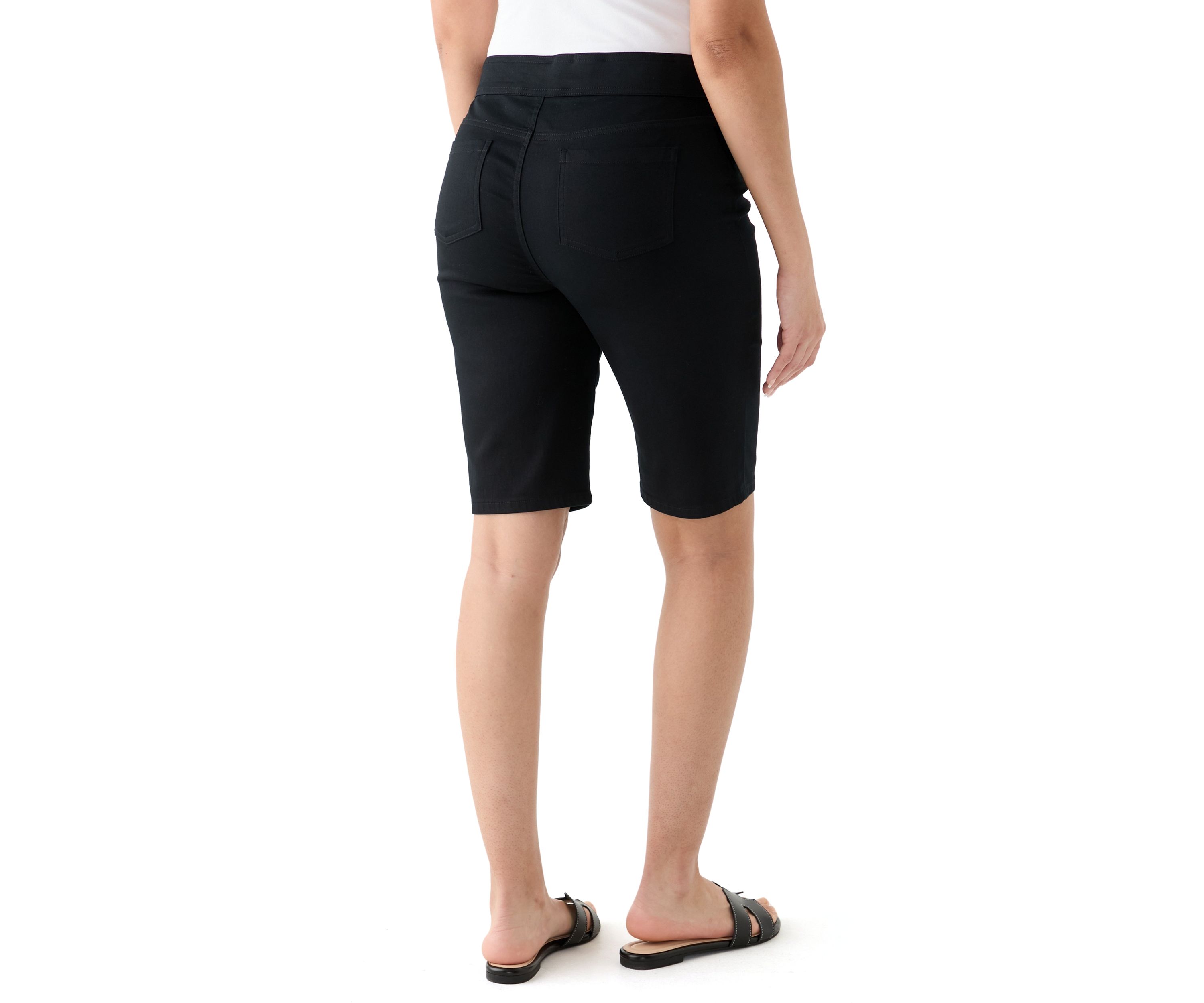 Womens Solid Bermuda Shorts
