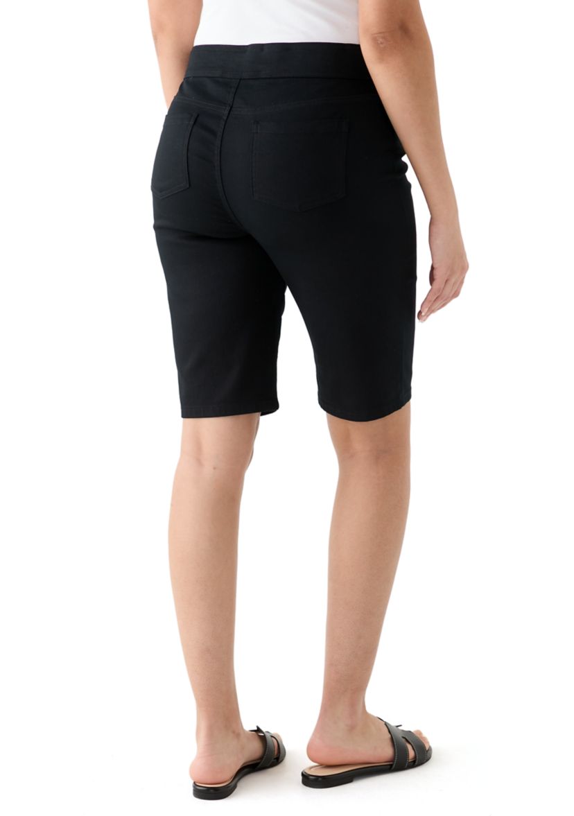 Womens Solid Bermuda Shorts