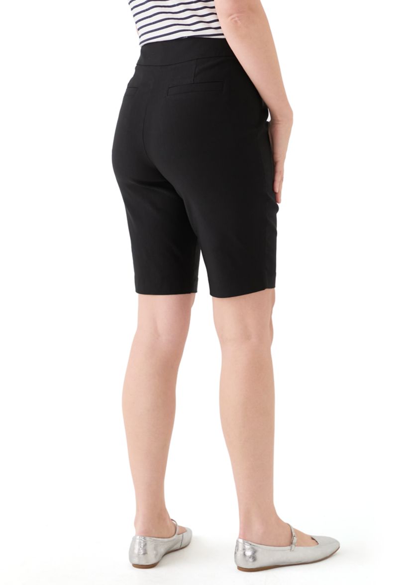 Womens Solid Bermuda Shorts