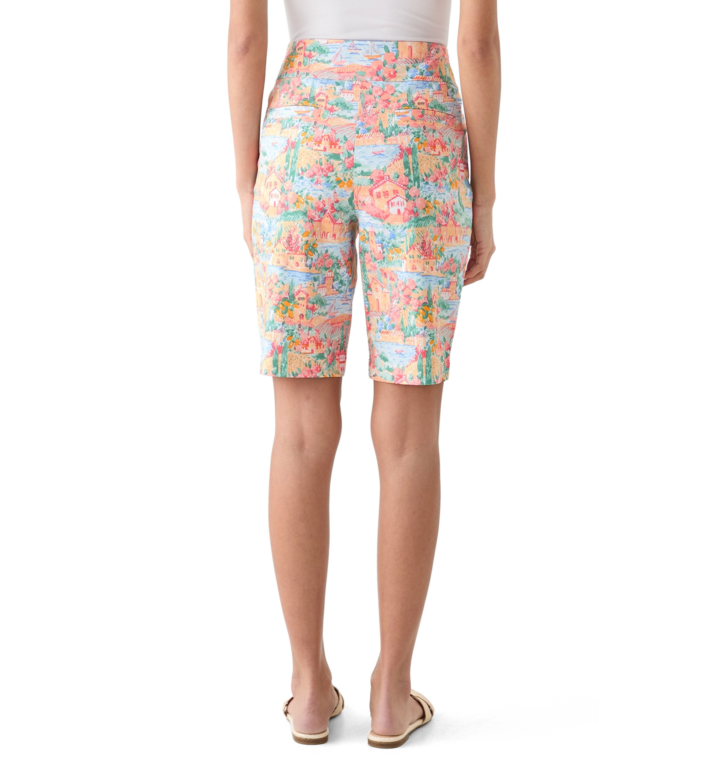 Petite Printed Bermuda Shorts
