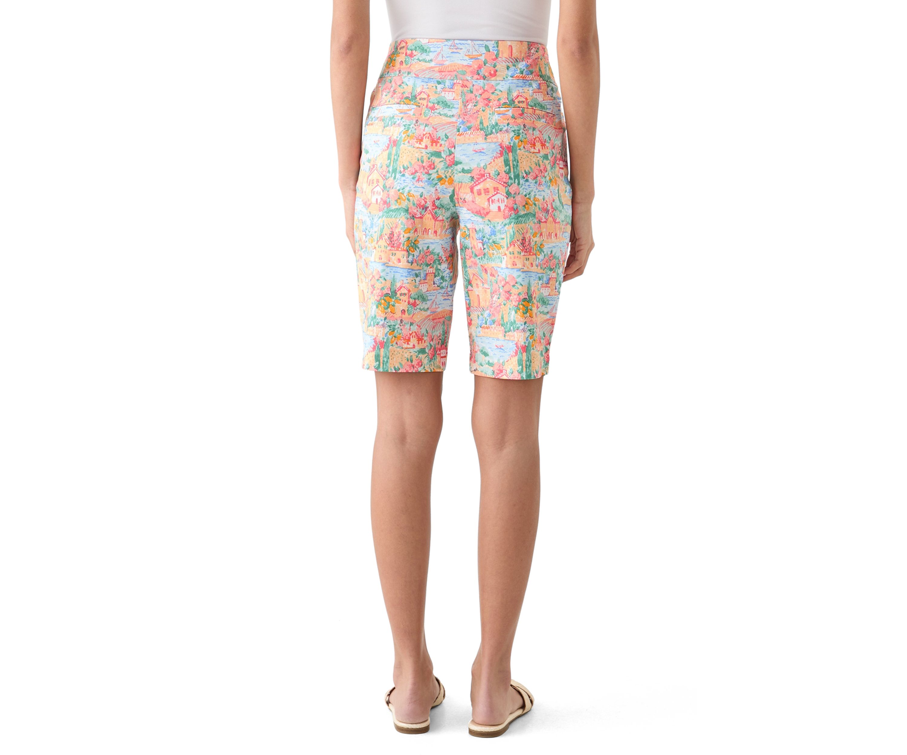 Petite Printed Bermuda Shorts