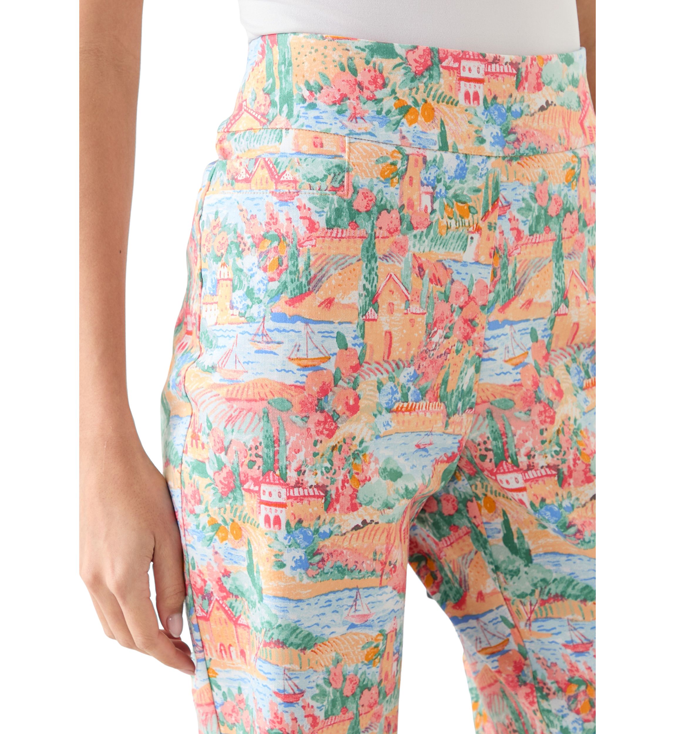 Petite Printed Bermuda Shorts